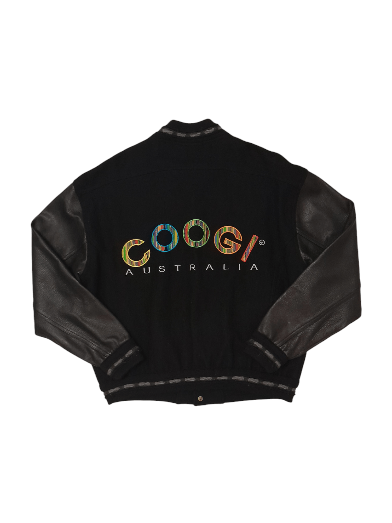 Coogi Coogi VarsityJacket knit wool leather (S 266) Size US S / EU 44-46 / 1 - 1 Thumbnail