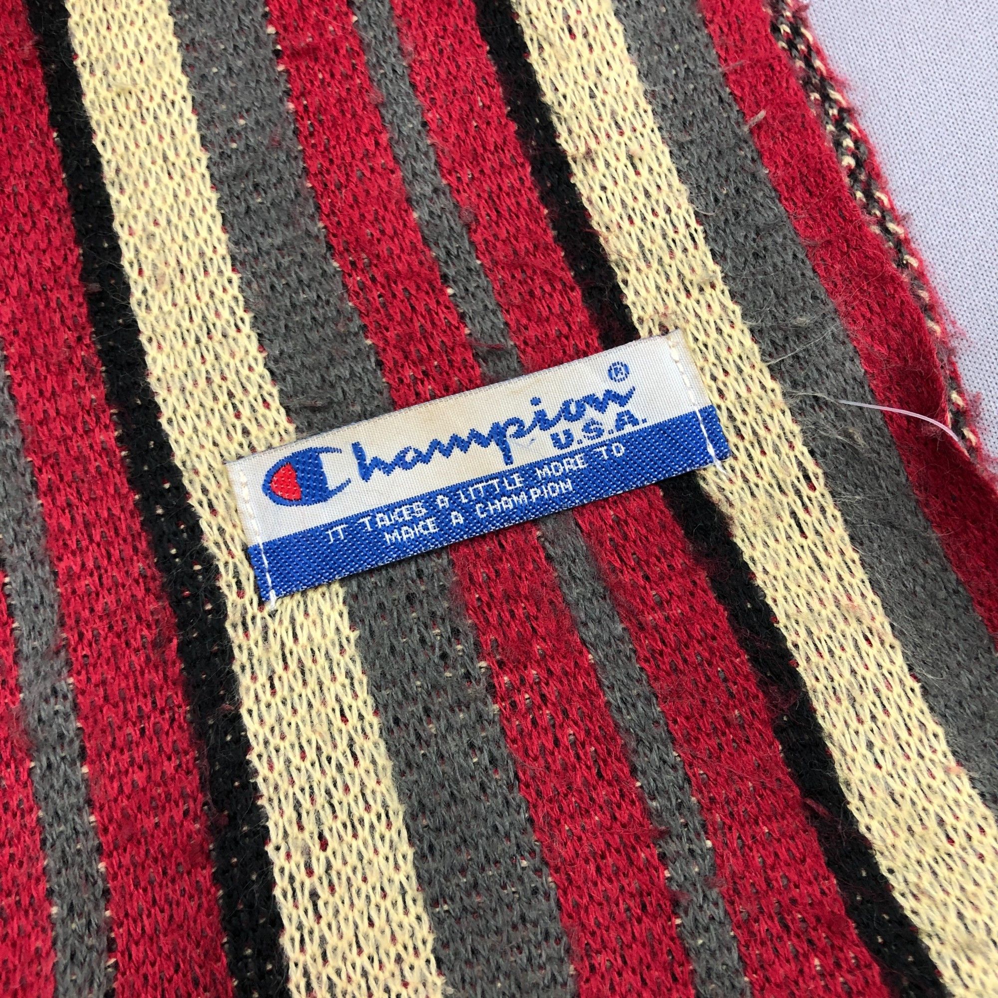 Champion Vintage Champion Scarf Muffler Knit Wool Ribbed Knit Scarves Size ONE SIZE - 4 Thumbnail