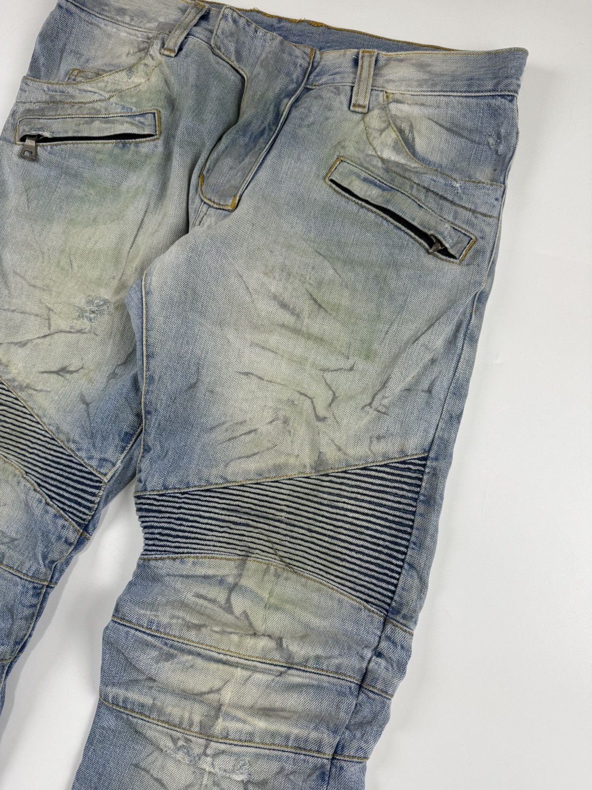Balmain Balmain x Christophe Decarnin S/S’11 Biker Denim Size US 31 - 7 Thumbnail