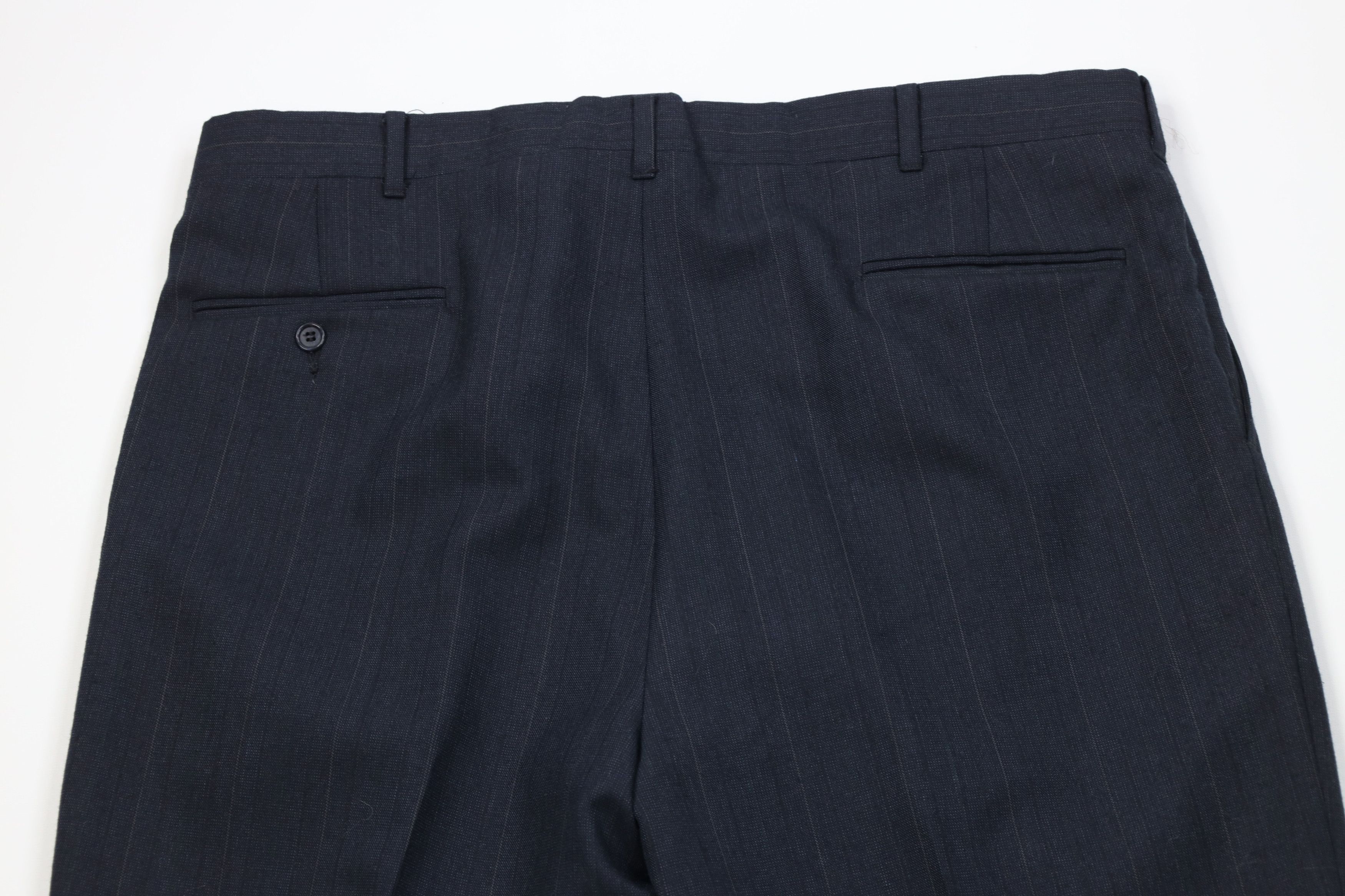 Vintage Vintage 70s Streetwear Pinstriped Wide Leg Chino Pants Size US 38 / EU 54 - 9 Thumbnail