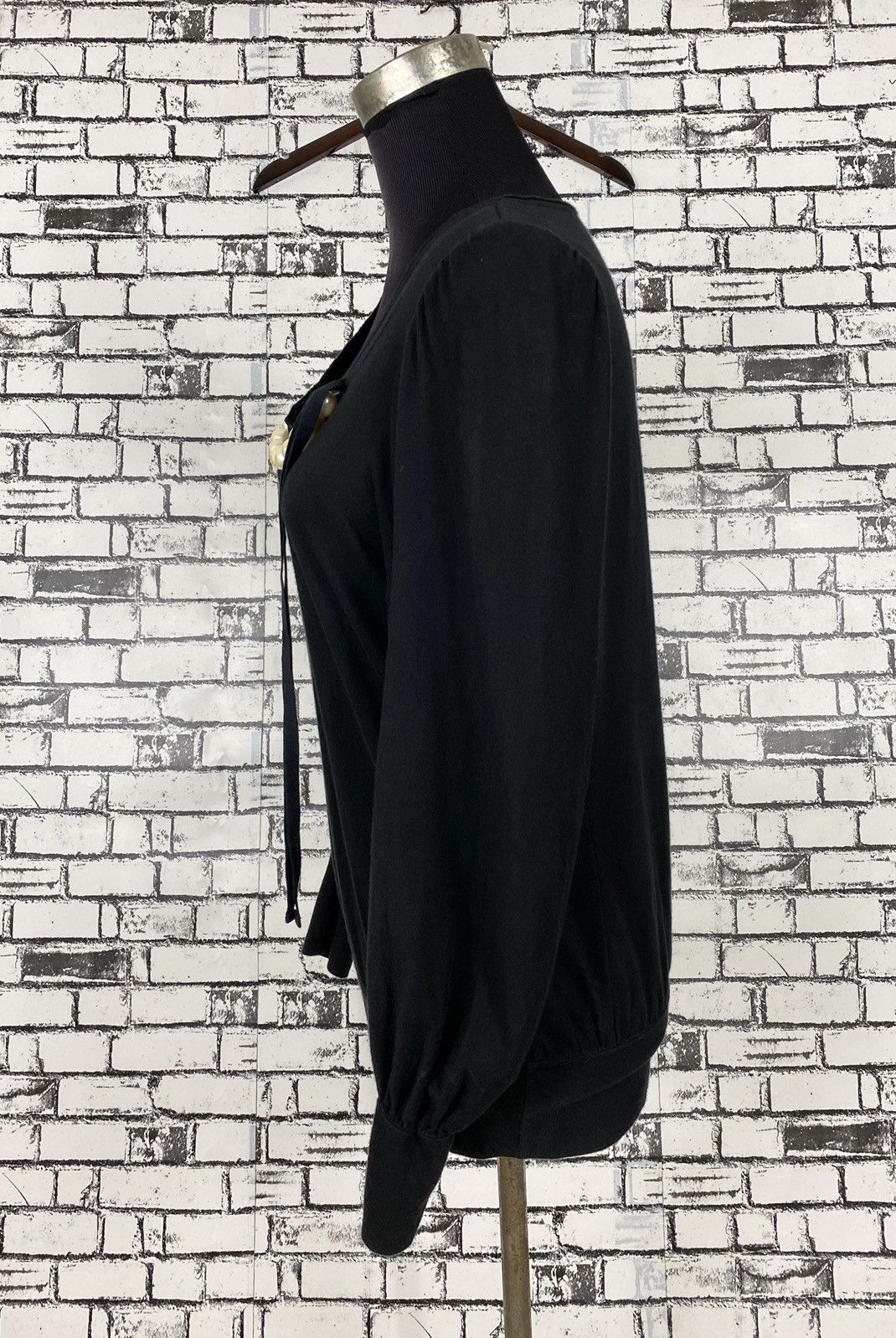 Comme des Garcons SS2008 Cdg Archive Comme des Garcons Pearl Black Blouse Size L / US 10 / IT 46 - 3 Thumbnail