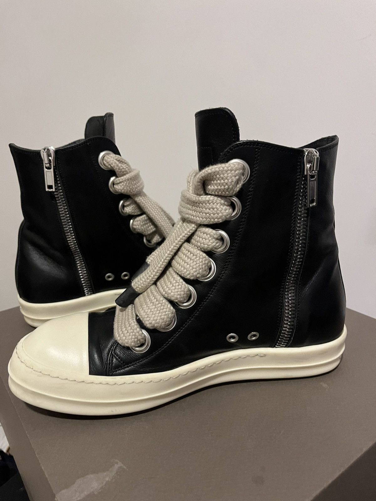 Rick Owens Rick Owens Jumbo Lace Hightop Sneakers Size US 8.5 / EU 41-42 - 6 Thumbnail