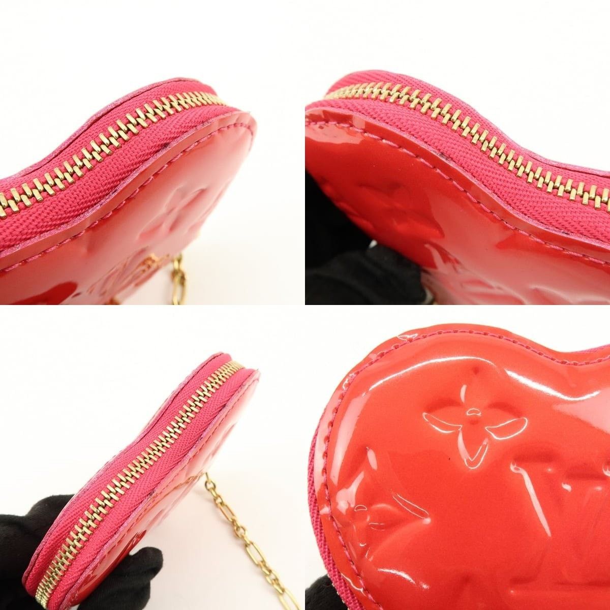 Louis Vuitton Louis Vuitton Monogram Vernis Porte Monnaie Coeur Coin Purse Size ONE SIZE - 6 Thumbnail