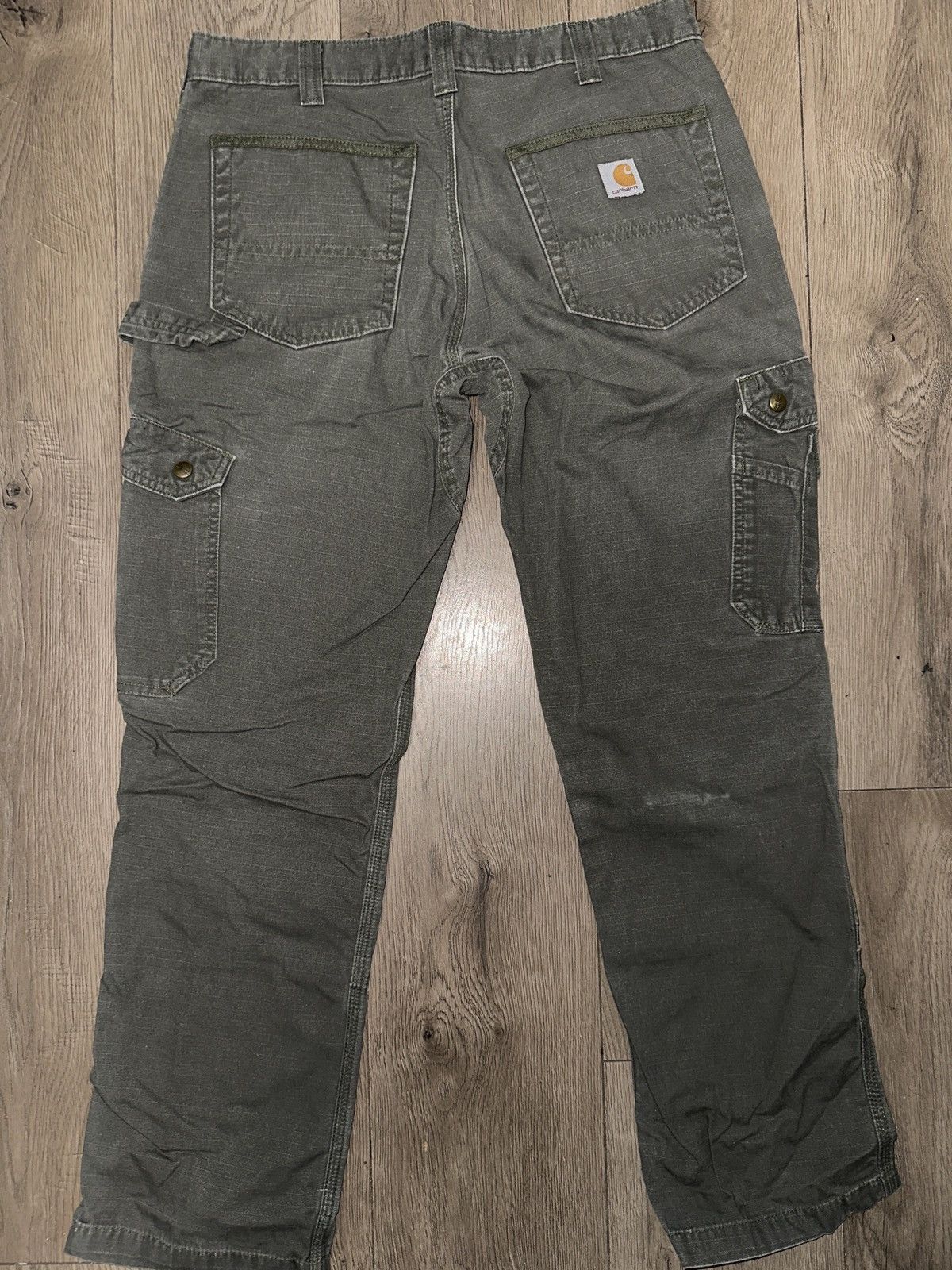 Carhartt × Vintage Carhartt Olive Cargo Pant Size US 33 - 5 Thumbnail
