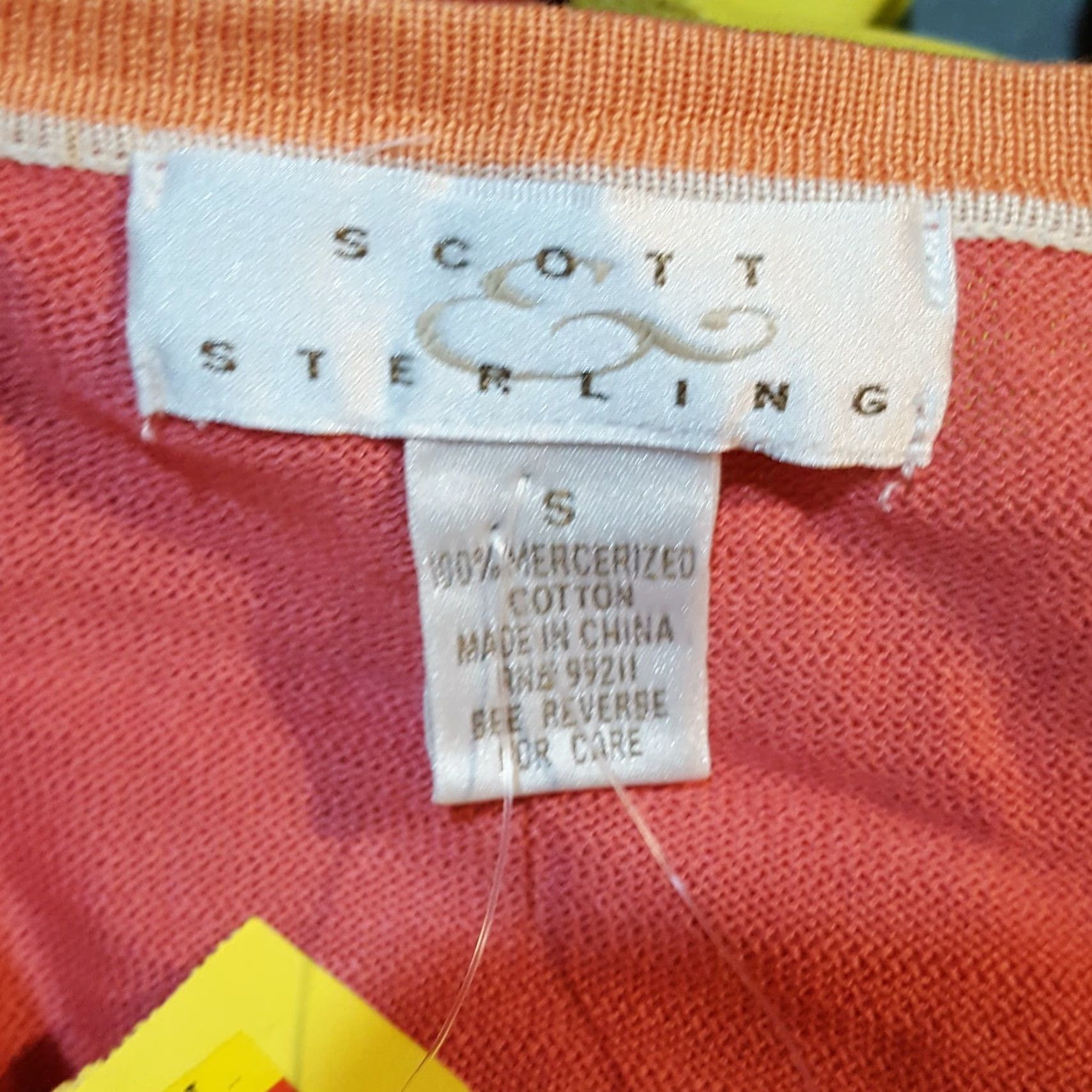 Pinko Vintage Scott Sterling Women's Cardigan Sweater S Pink Knit 90s Retro Casual Fall Winter Size S / US 4 / IT 40 - 7 Thumbnail