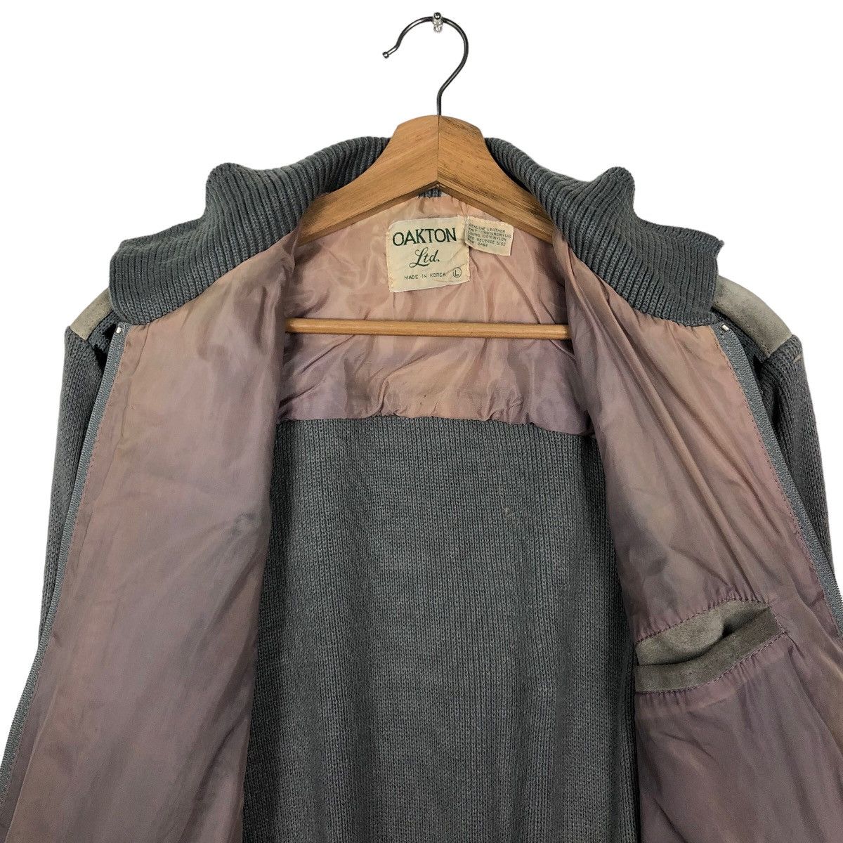 Genuine Leather 🔥90’s Vintage Bomber Genuine Leather Jacket Oakton Japan Size US L / EU 52-54 / 3 - 11 Thumbnail