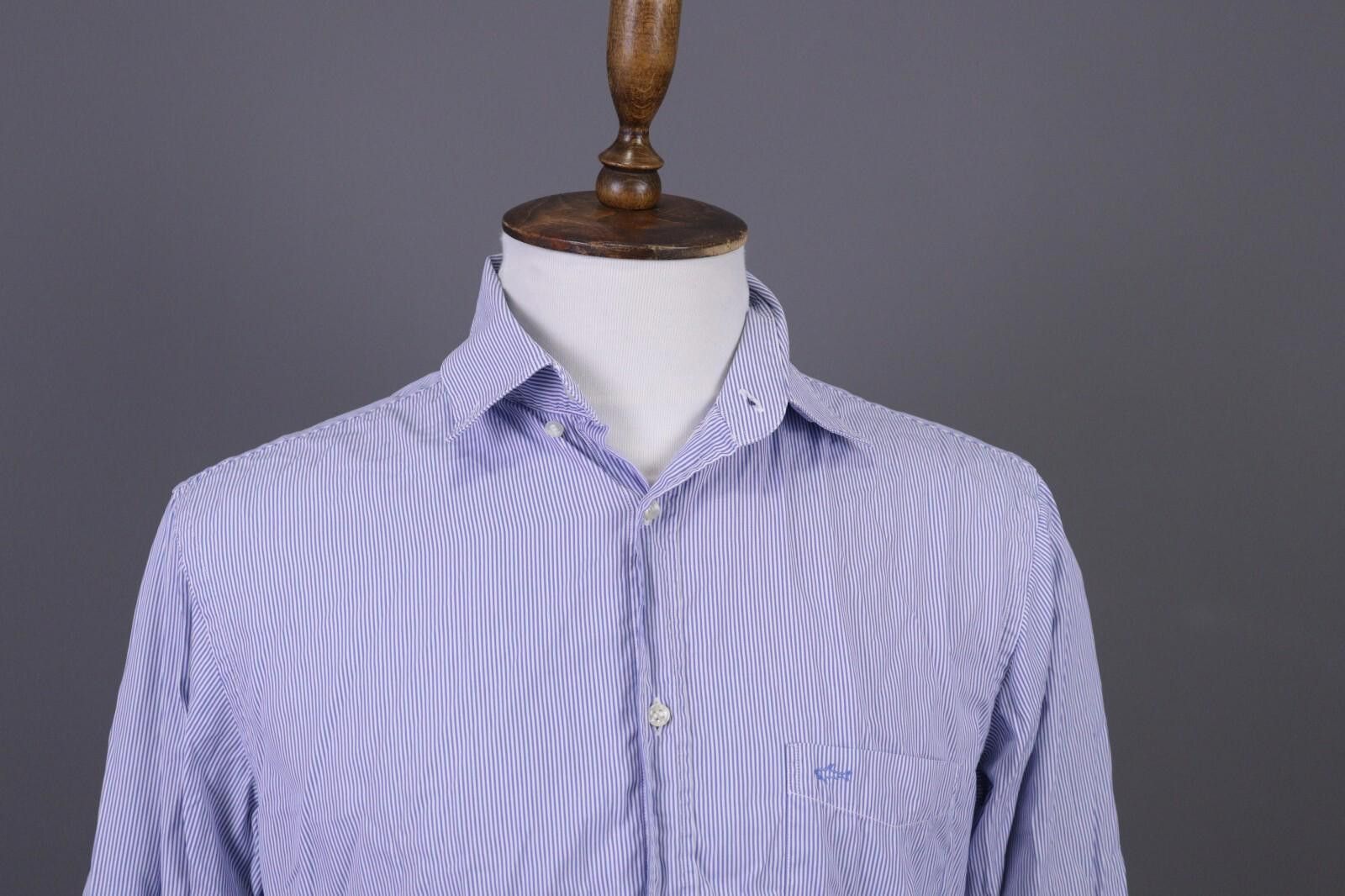 Paul & Shark Paul & Shark Yachting Blue Pinstripe Shirt Size 42 Size US M / EU 48-50 / 2 - 2 Thumbnail
