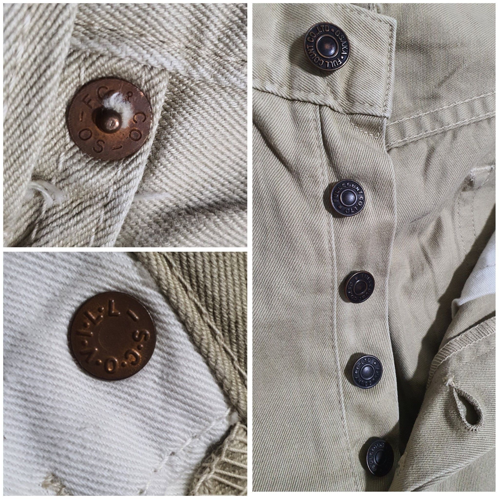 Full Count & Co. × Japanese Brand FULLCOUNT 30”/40.5” BEIGE COLOURED JEANS Size US 30 / EU 46 - 6 Thumbnail