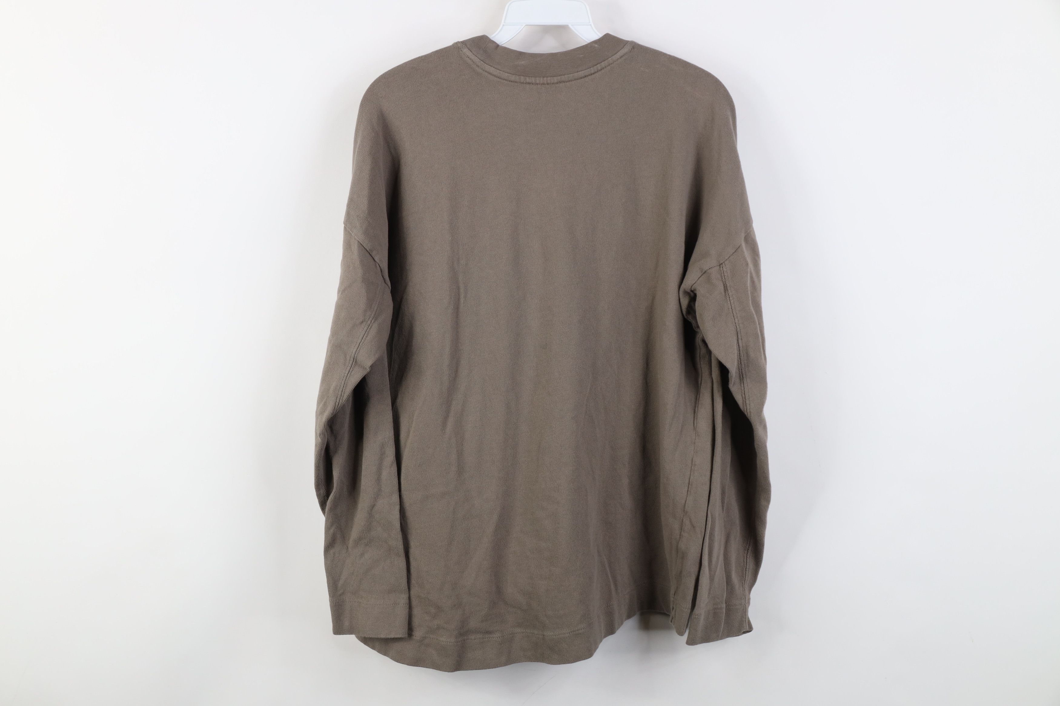 Vintage AYR All Year Round Ribbed Knit Long Sleeve T-Shirt Beige Size US S / EU 44-46 / 1 - 11 Thumbnail