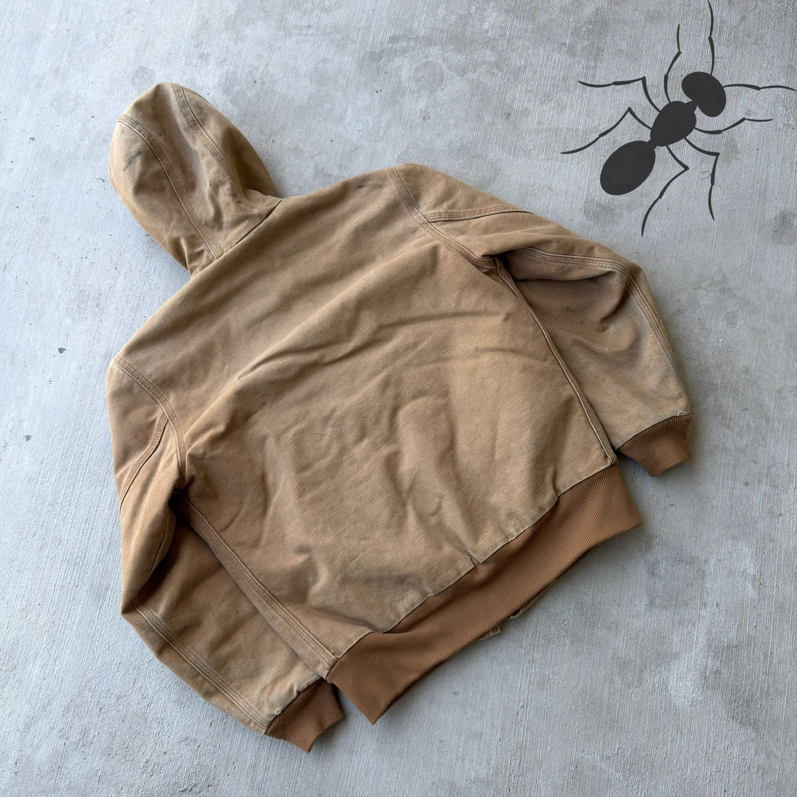 Carhartt × Vintage Carhartt WOMENS WJ130 BRN brown hooded work wear jacket Size US S / EU 44-46 / 1 - 6 Thumbnail