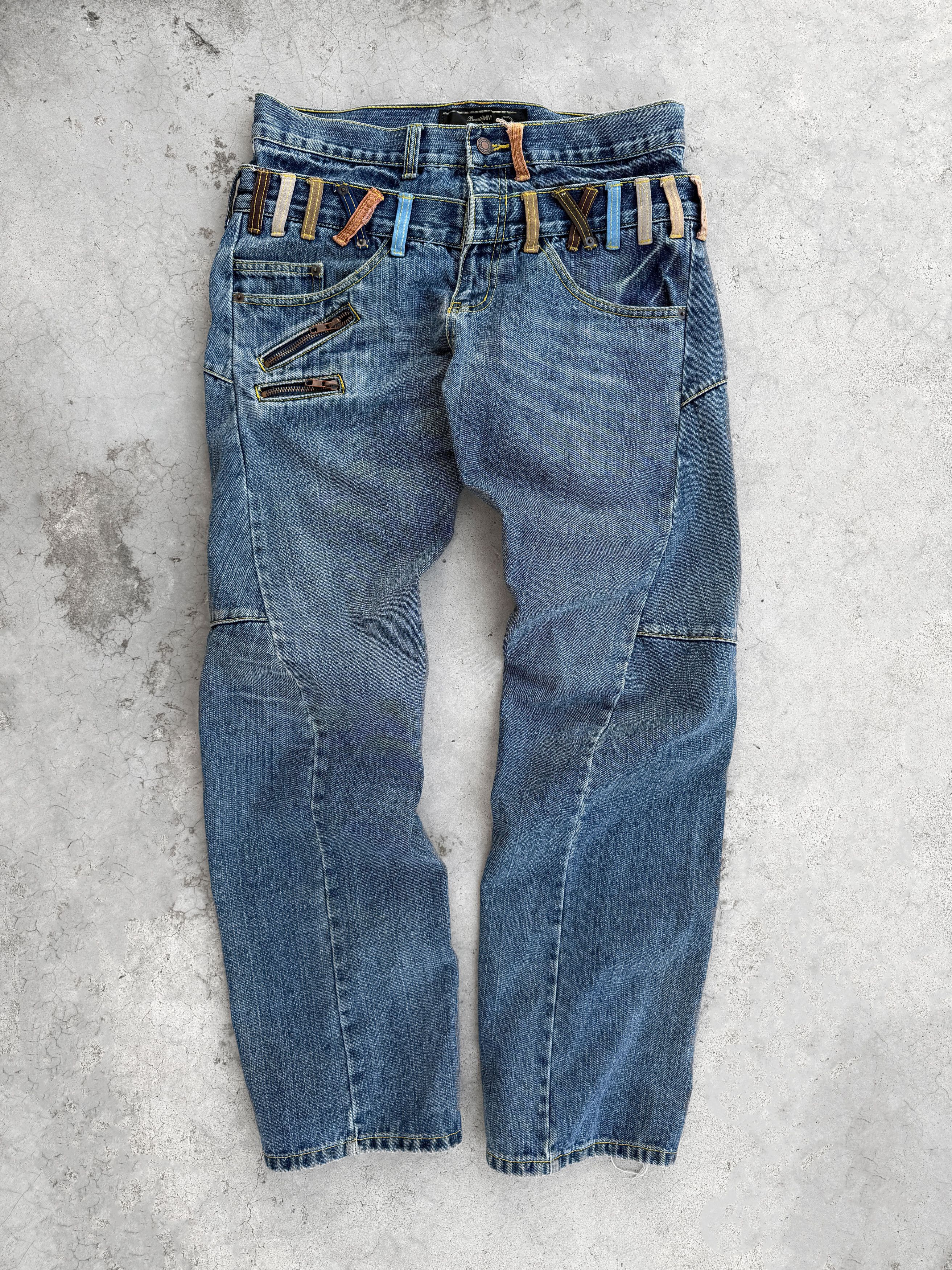 Japanese Brand Vintage breathmint by brthbreath double waist jeans Size US 32 / EU 48 - 3 Thumbnail
