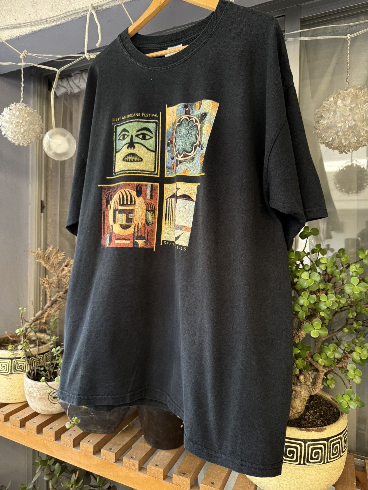 Vintage Vintage 90's Museum of the American Indian art tee Size US XXL / EU 58 / 5 - 3 Thumbnail