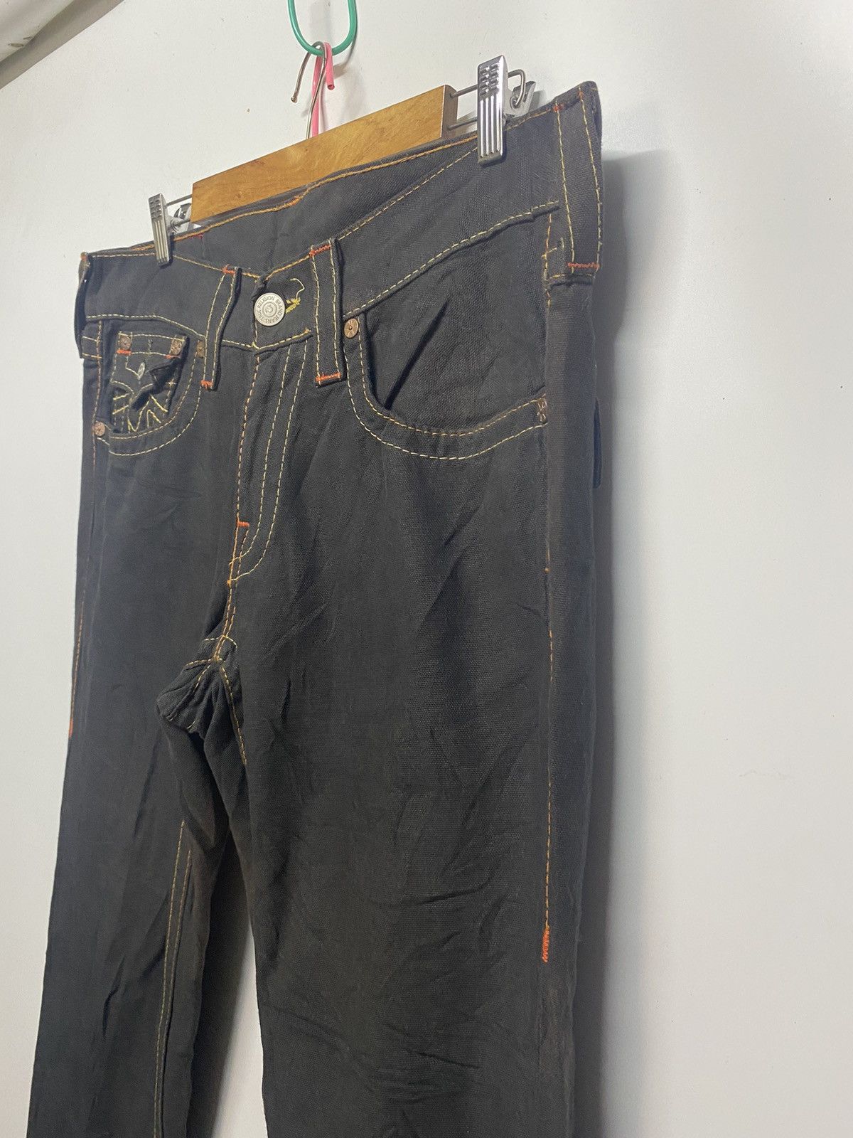 True Religion × Vintage True Religion Joey Denim Jeans Flare Bootcut Size 36" / US 14 / IT 50 - 8 Thumbnail