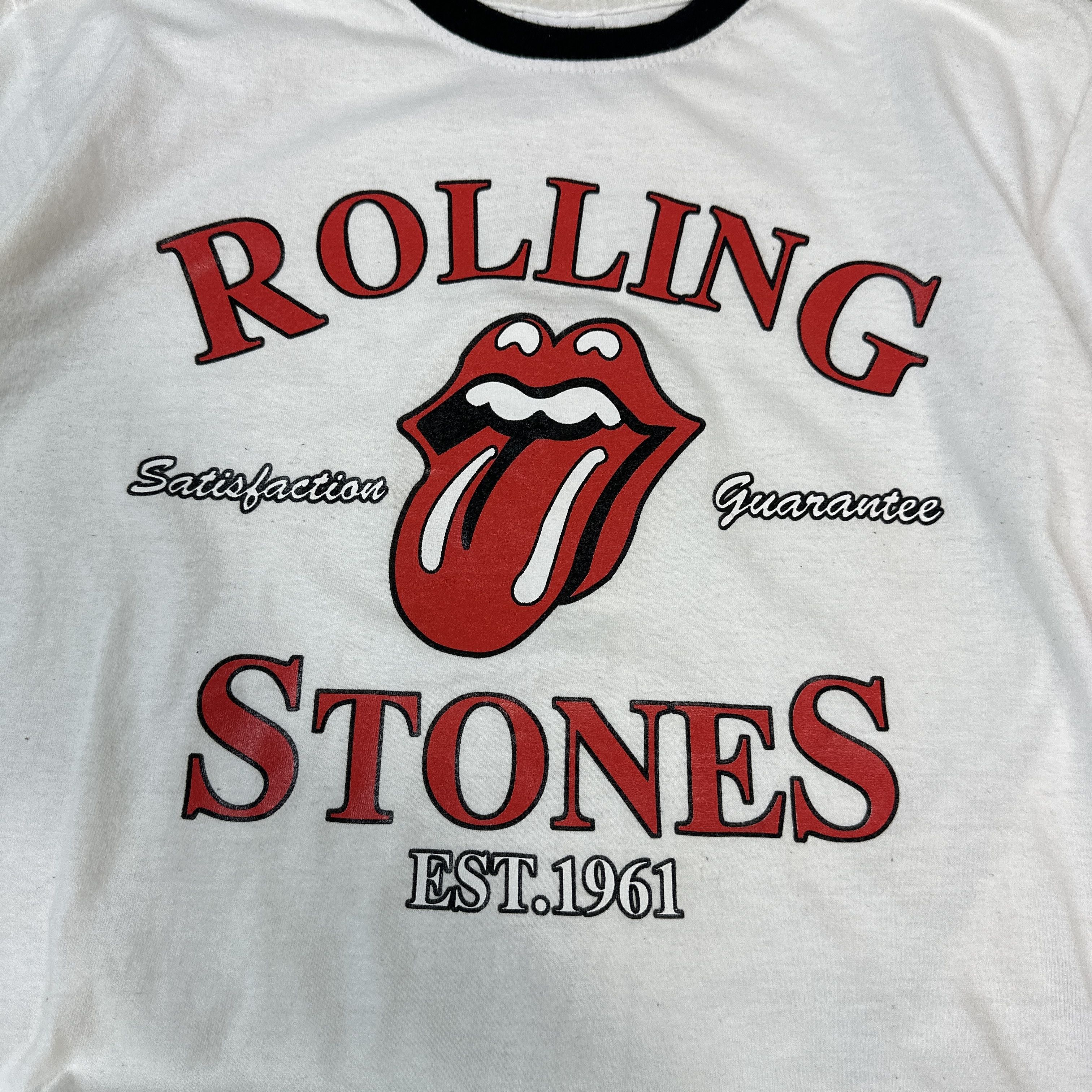 The Rolling Stones × Vintage Rolling Stones Ringer T-shirt Size US M / EU 48-50 / 2 - 2 Thumbnail