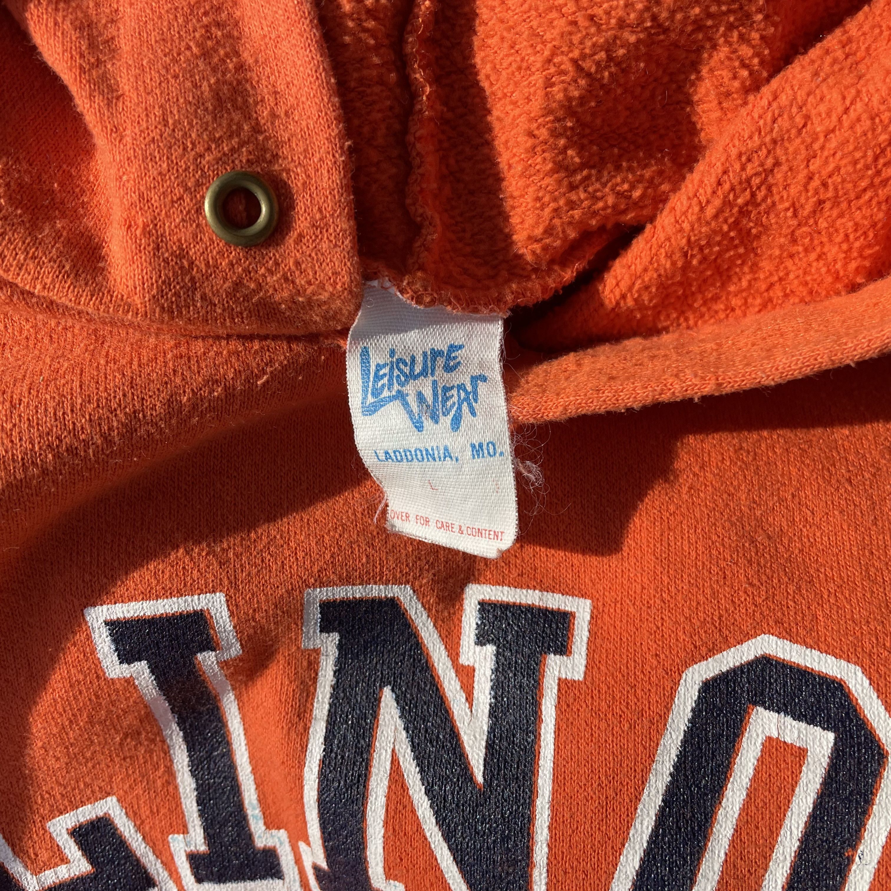 Other Vtg 70s Illinois Fighting Illini Hoodie Raglan Sleeve USA Size US L / EU 52-54 / 3 - 3 Thumbnail