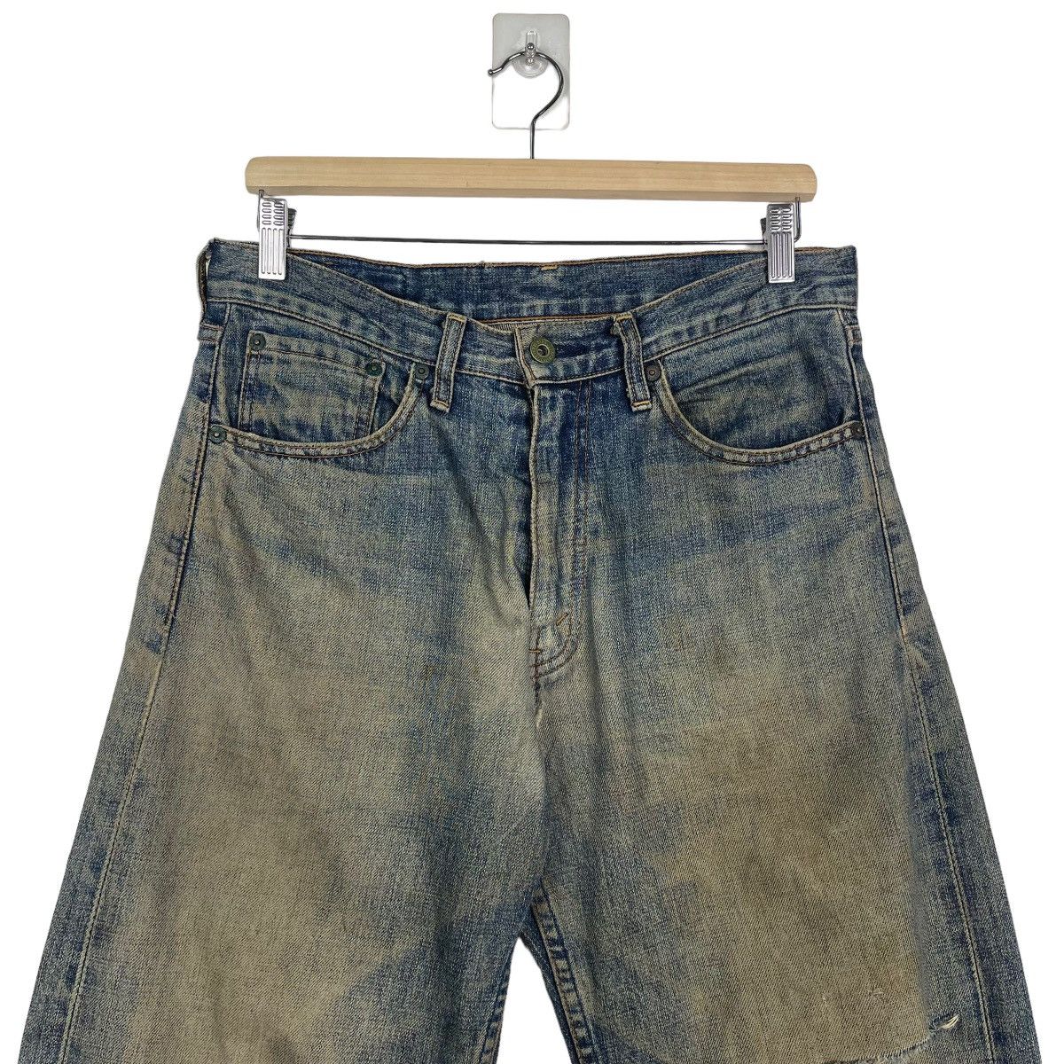 Levi's Vintage Levis 503 Selvedge Rusty Ripped Denim Jeans Size US 32 / EU 48 - 3 Thumbnail