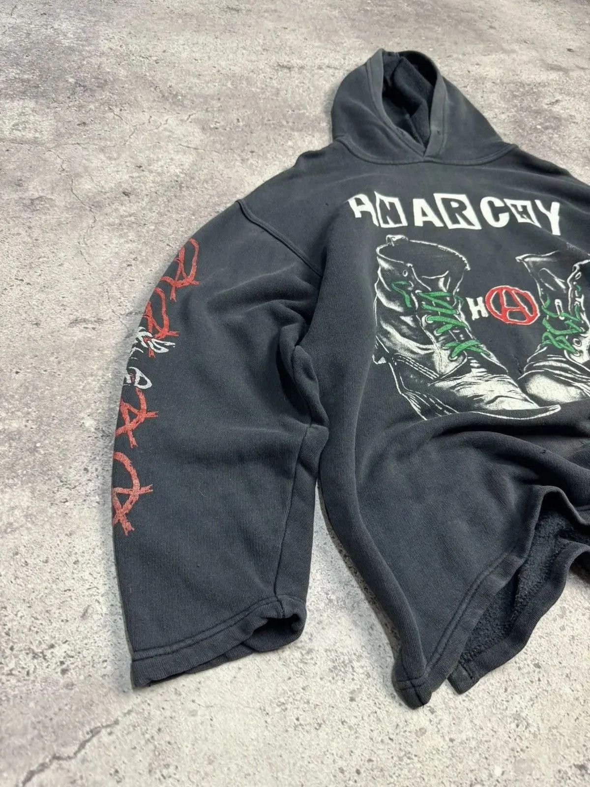 Band Tees × Ghost Supply Very rare Anarchy Punks not Dead merch vintage faded hoodie Size US L / EU 52-54 / 3 - 2 Thumbnail