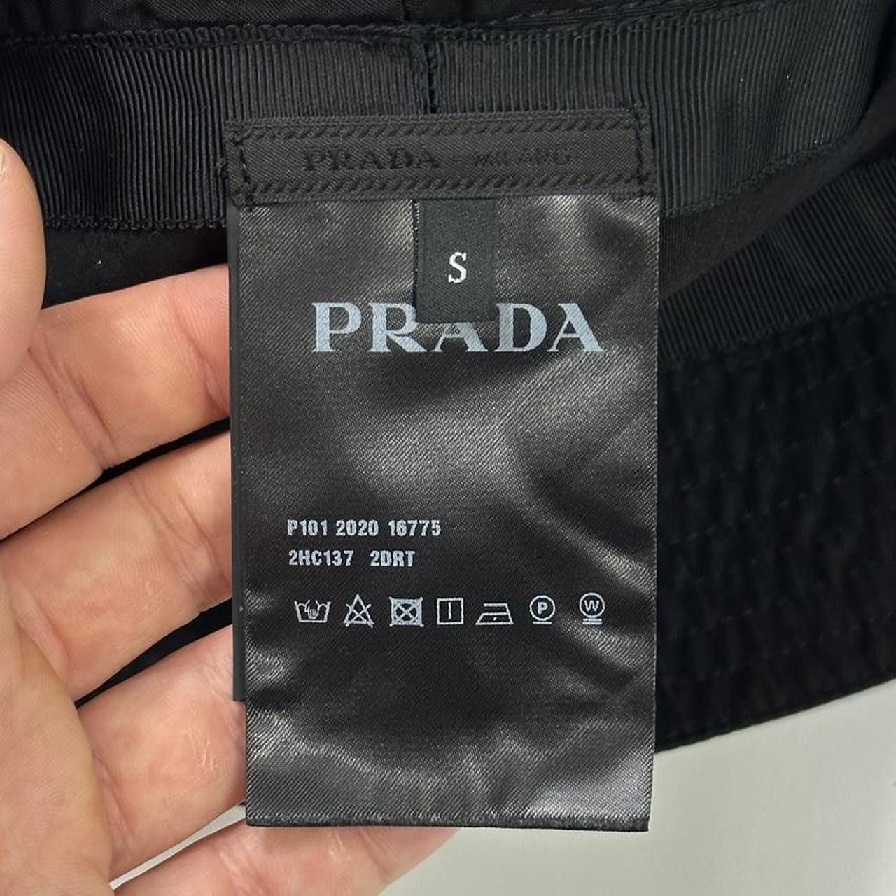 Prada Prada Milano 2020 Re-Nylon Rubber Logo Bucket Hat - S/M Size ONE SIZE - 4 Thumbnail