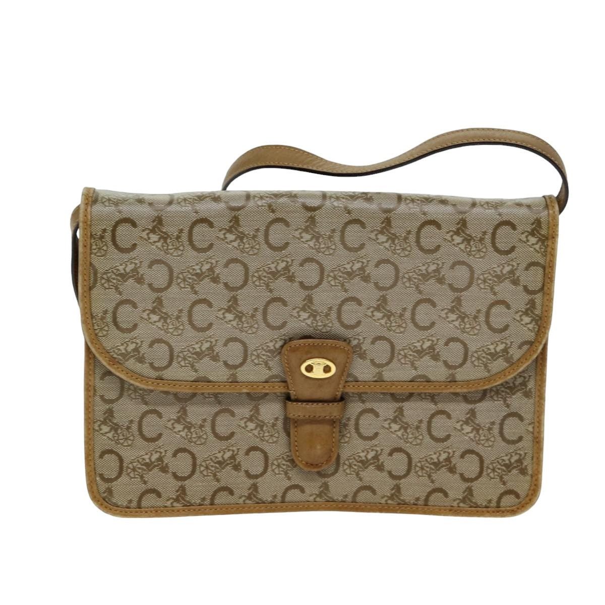 Celine CELINE C Macadam Canvas Shoulder Bag Beige Size ONE SIZE - 13 Thumbnail