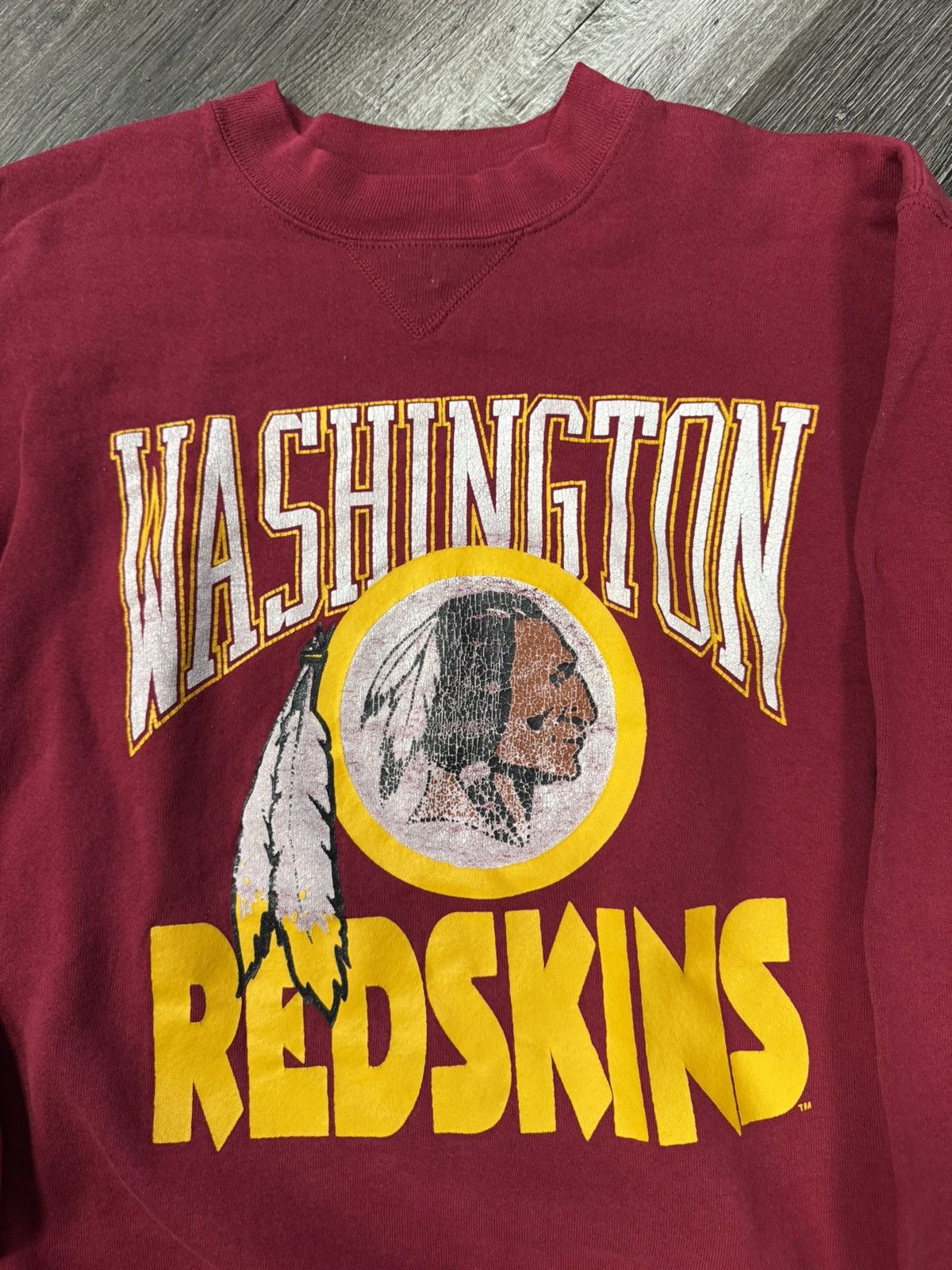 Vintage 90s Vintage Washing Redskins NFL Crewneck Russell Athletic Size US L / EU 52-54 / 3 - 3 Thumbnail