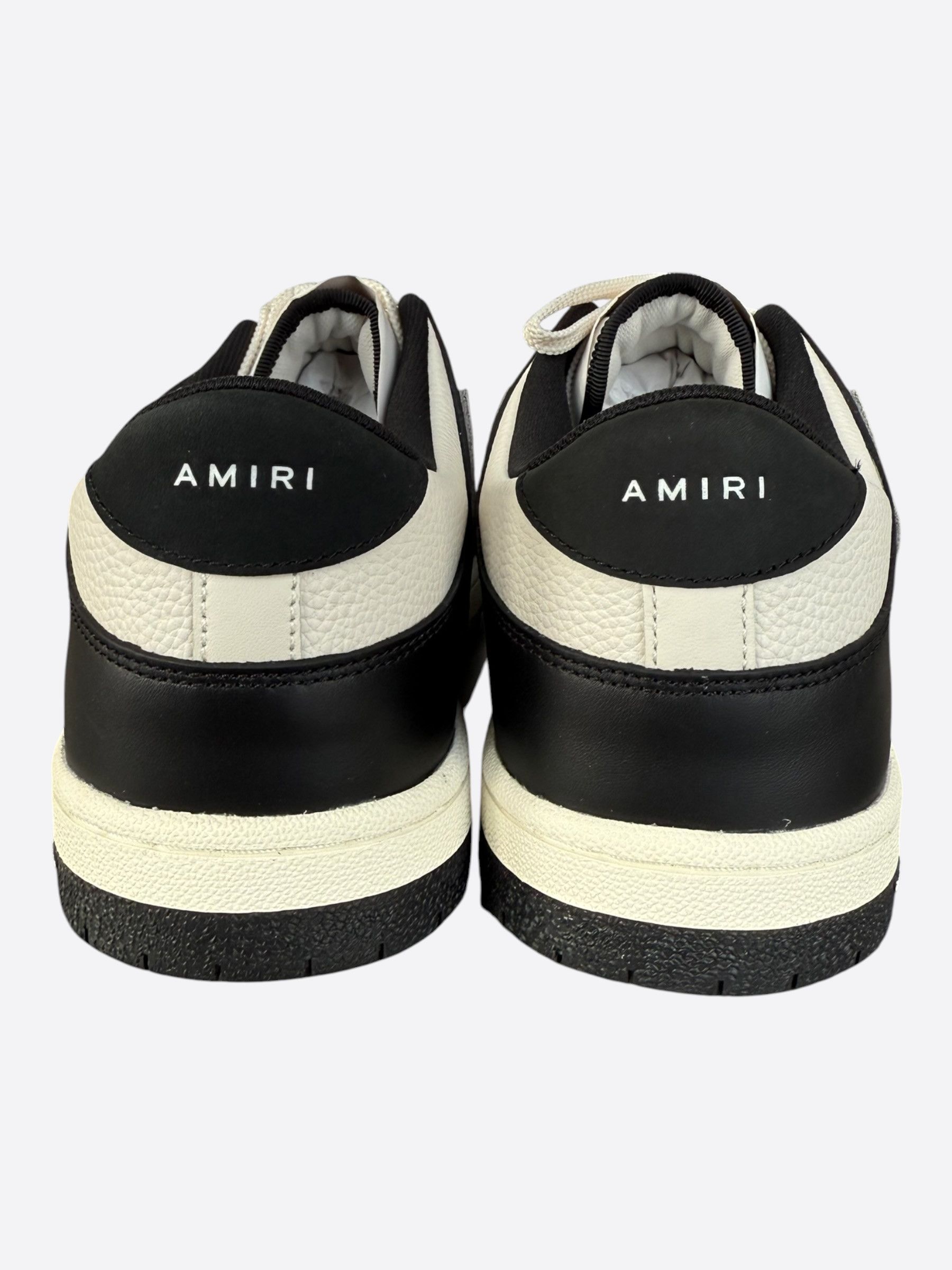 Amiri Amiri Black & White Skeleton Low Top Sneakers Size US 14 / EU 47 - 4 Thumbnail