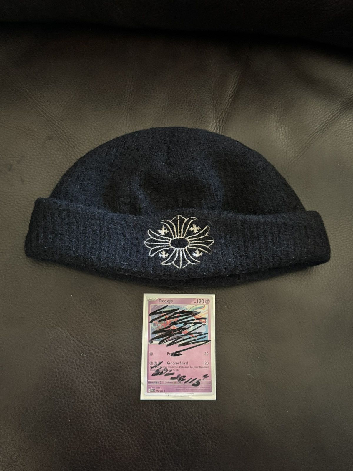 Chrome Hearts Chrome Hearts Black Plus Wool Beanie Size ONE SIZE - 1 Thumbnail