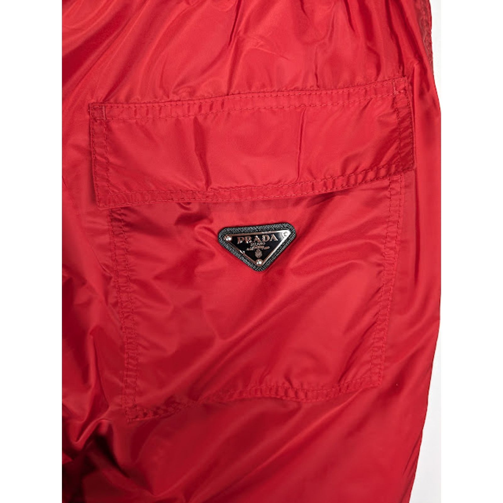 Prada o1rshd1 RE-Nylon Piuma Trousers in Red Size US 32 / EU 48 - 14 Thumbnail