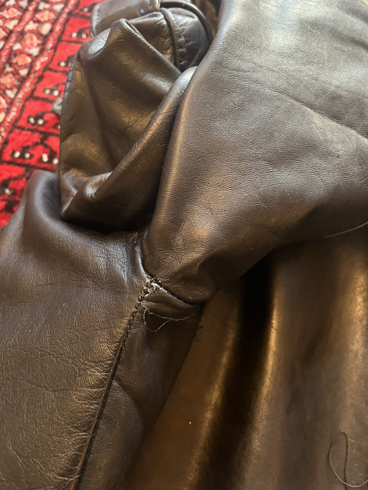 Vintage Vintage 50’s cropped leather moto biker jacket Size US S / EU 44-46 / 1 - 13 Thumbnail