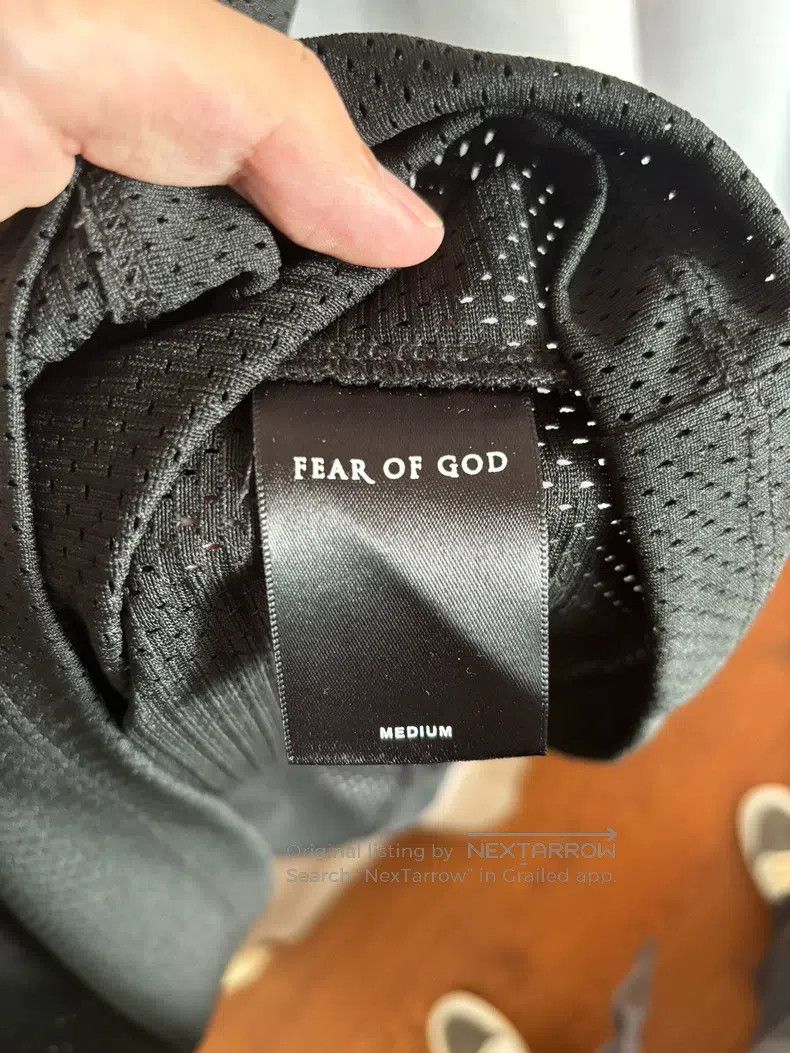 Fear of God Fear of God 5th black mesh medal short sleeves Size US M / EU 48-50 / 2 - 6 Thumbnail