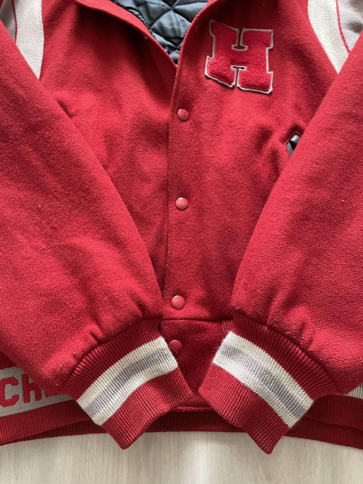 Vintage Vintage 90s Holloway Wool Varsity Letterman Jacket USA XL Size US XL / EU 56 / 4 - 5 Thumbnail