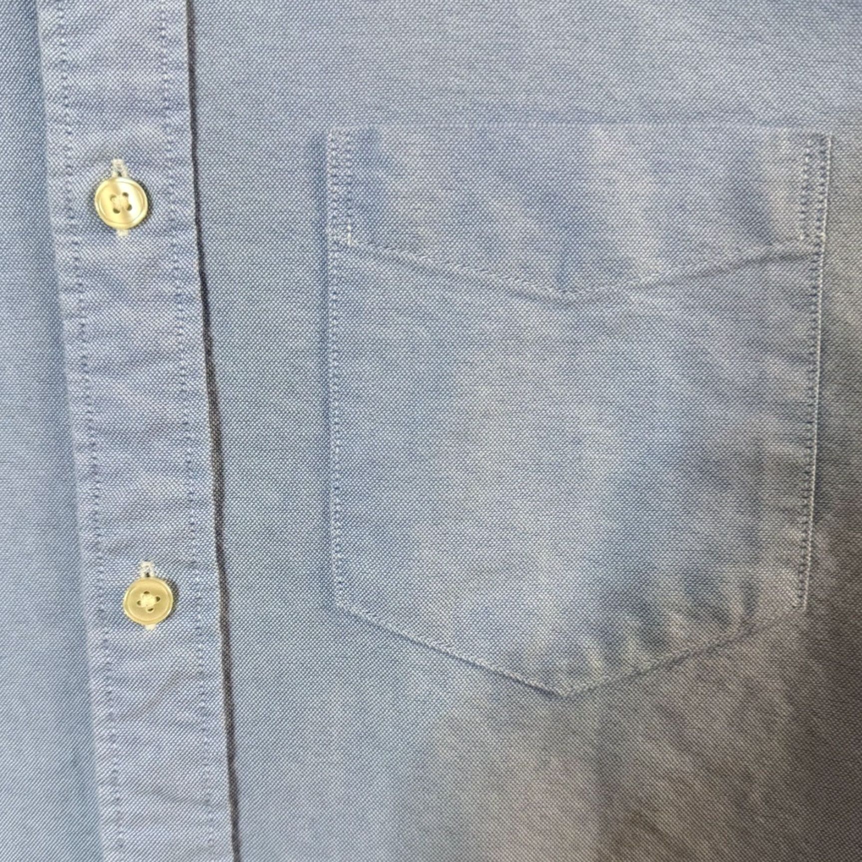 American Eagle Outfitters American Eagle Outfitters Shirt Adult Medium Blue Button-Down 100% Cotton Classic Fit Mens City Preppy Solid Size US M / EU 48-50 / 2 - 7 Thumbnail