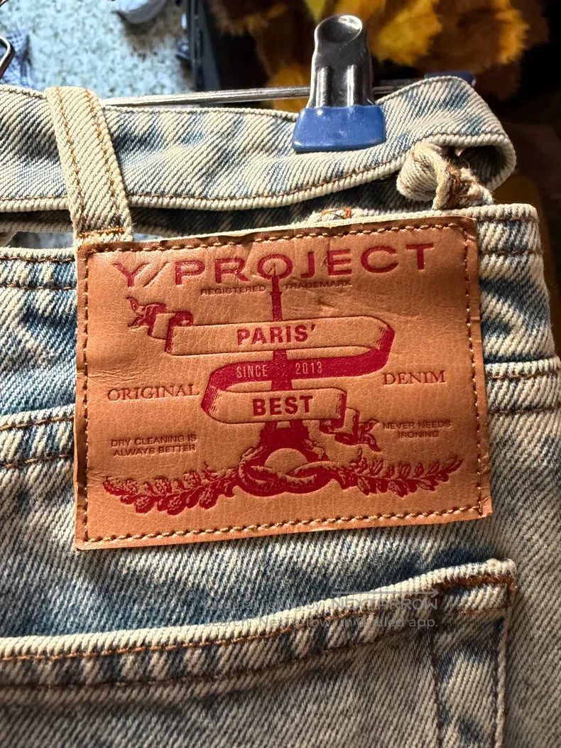 Y/Project Y/PROJECT Size 30 Applique comfortable wide-leg jeans Size US 30 / EU 46 - 4 Thumbnail