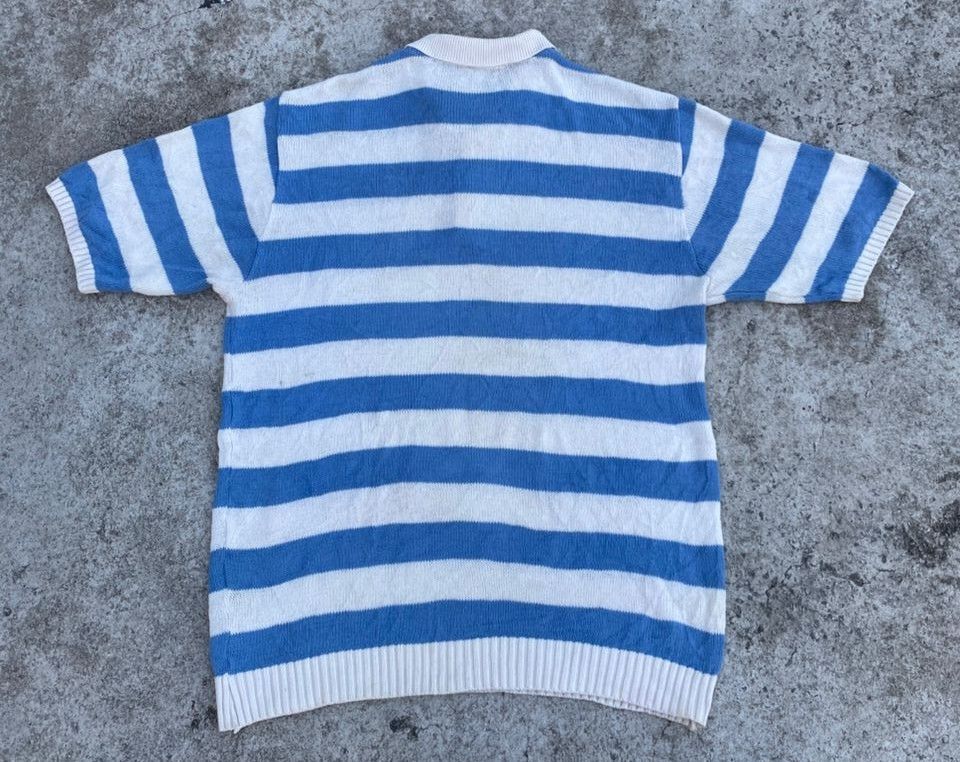 Lacoste Vintage Lacoste Stripe Knitwear Cardigan Size US L / EU 52-54 / 3 - 2 Thumbnail