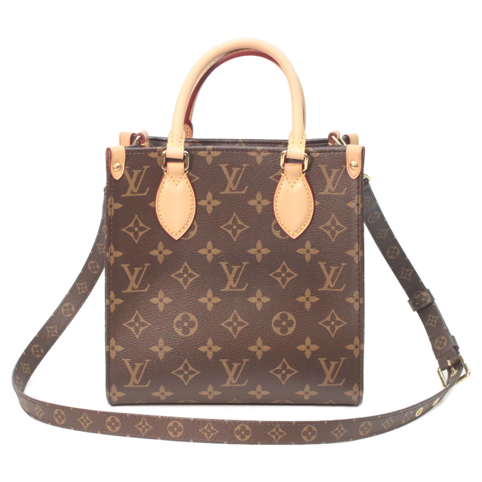 Louis Vuitton LOUIS VUITTON M46265 Monogram Sac Plat BB Handbag Brown Women's Size ONE SIZE - 1 Thumbnail