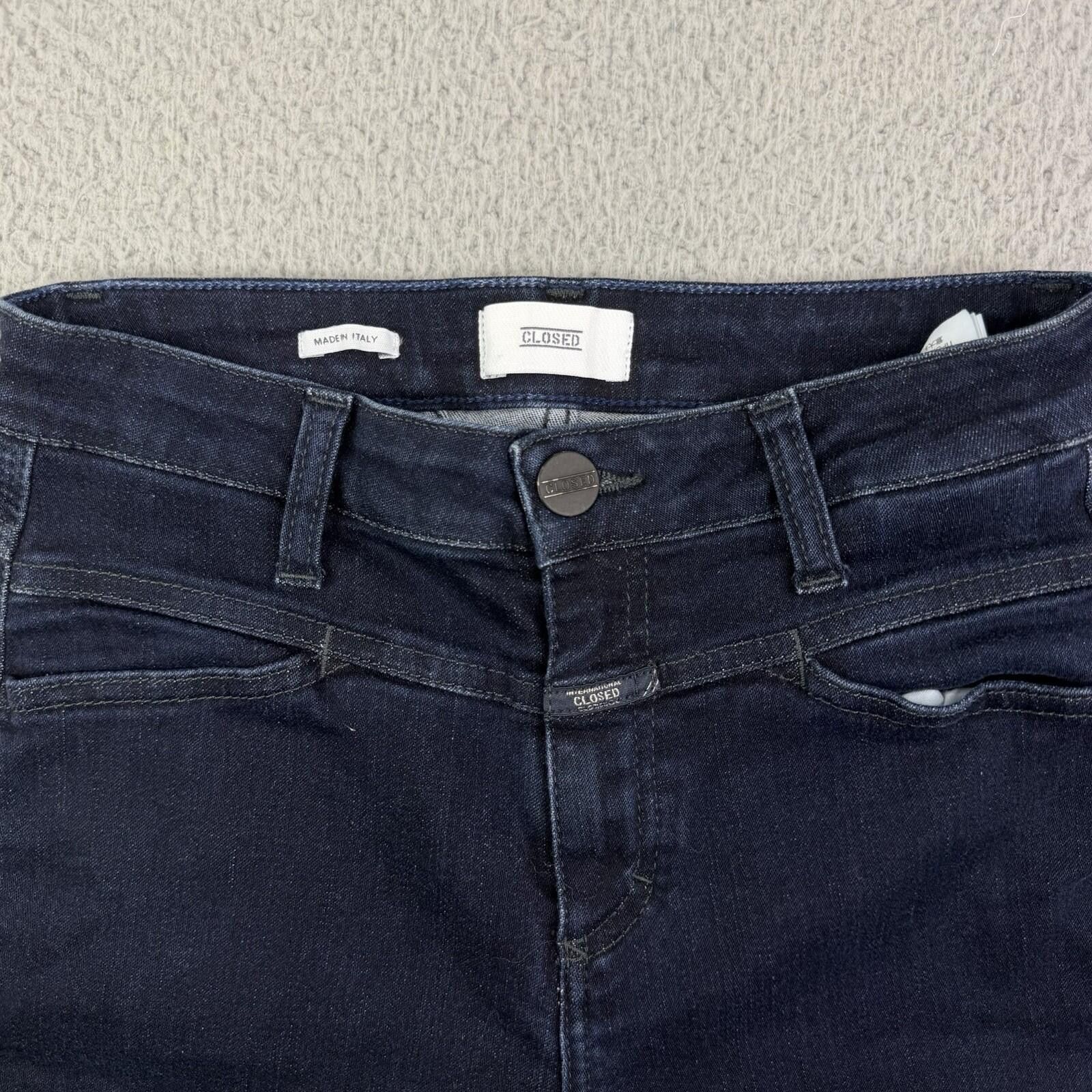 CLOSED CLOSED Skinny Pusher Italy Blue Denim Jeans Women's 25x26.5 Size 25" / US 0 / IT 36 - 4 Thumbnail