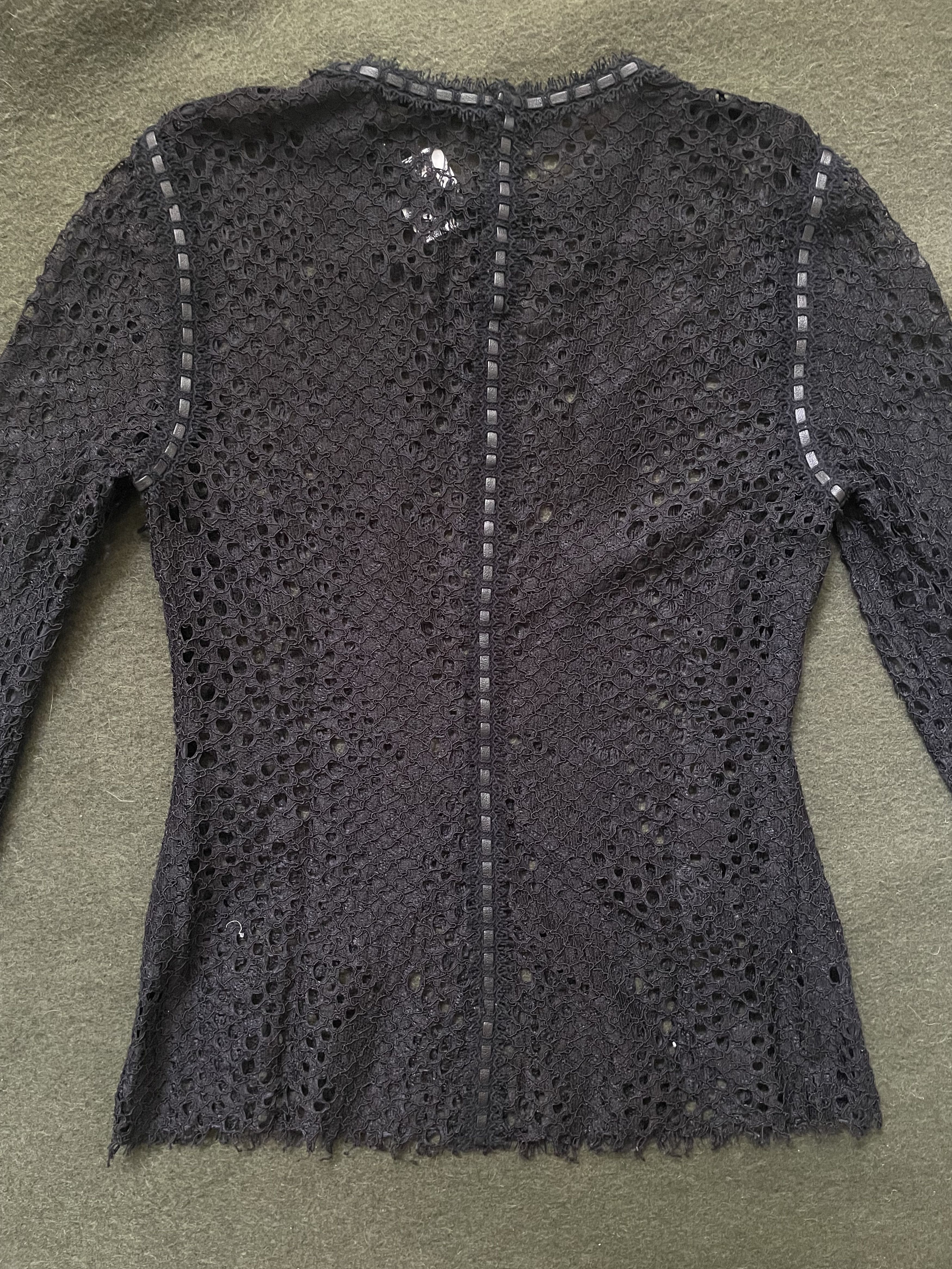 Alexander Wang Lace Mesh Longsleeve Top Size M / US 6-8 / IT 42-44 - 7 Thumbnail