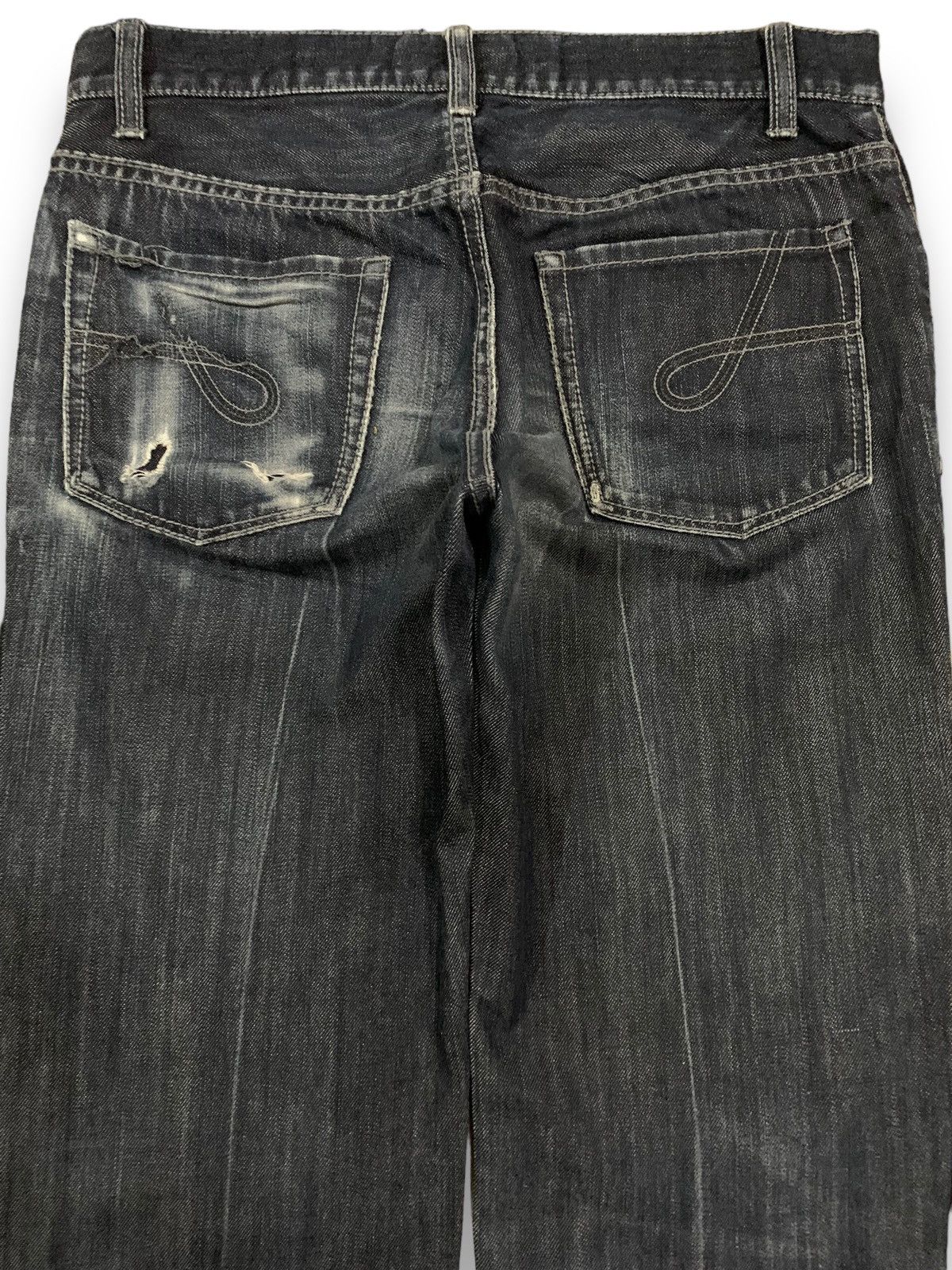 JOSEPH HOMME Vintage Joseph Homme Japan Dark Blue Washed Distressed Jeans Size US 30 / EU 46 - 9 Thumbnail