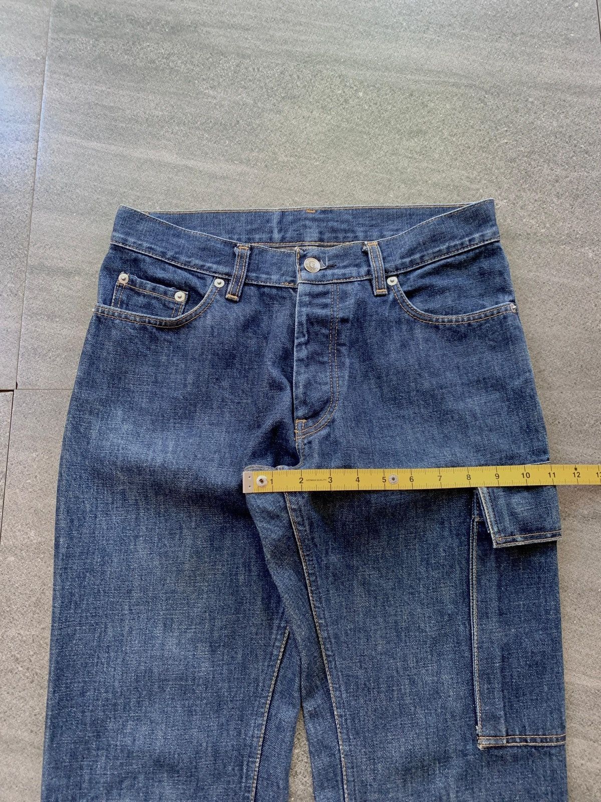 Helmut Lang FREE TAX! 2000s Cargo Denim Jeans Size US 30 / EU 46 - 15 Thumbnail