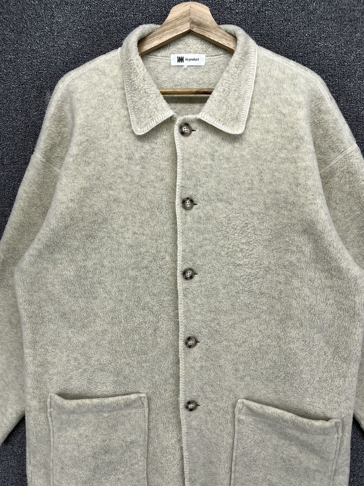 Issey Miyake Vintage Issey Miyake Products Fleece Button Up Jacket Size US L / EU 52-54 / 3 - 4 Thumbnail