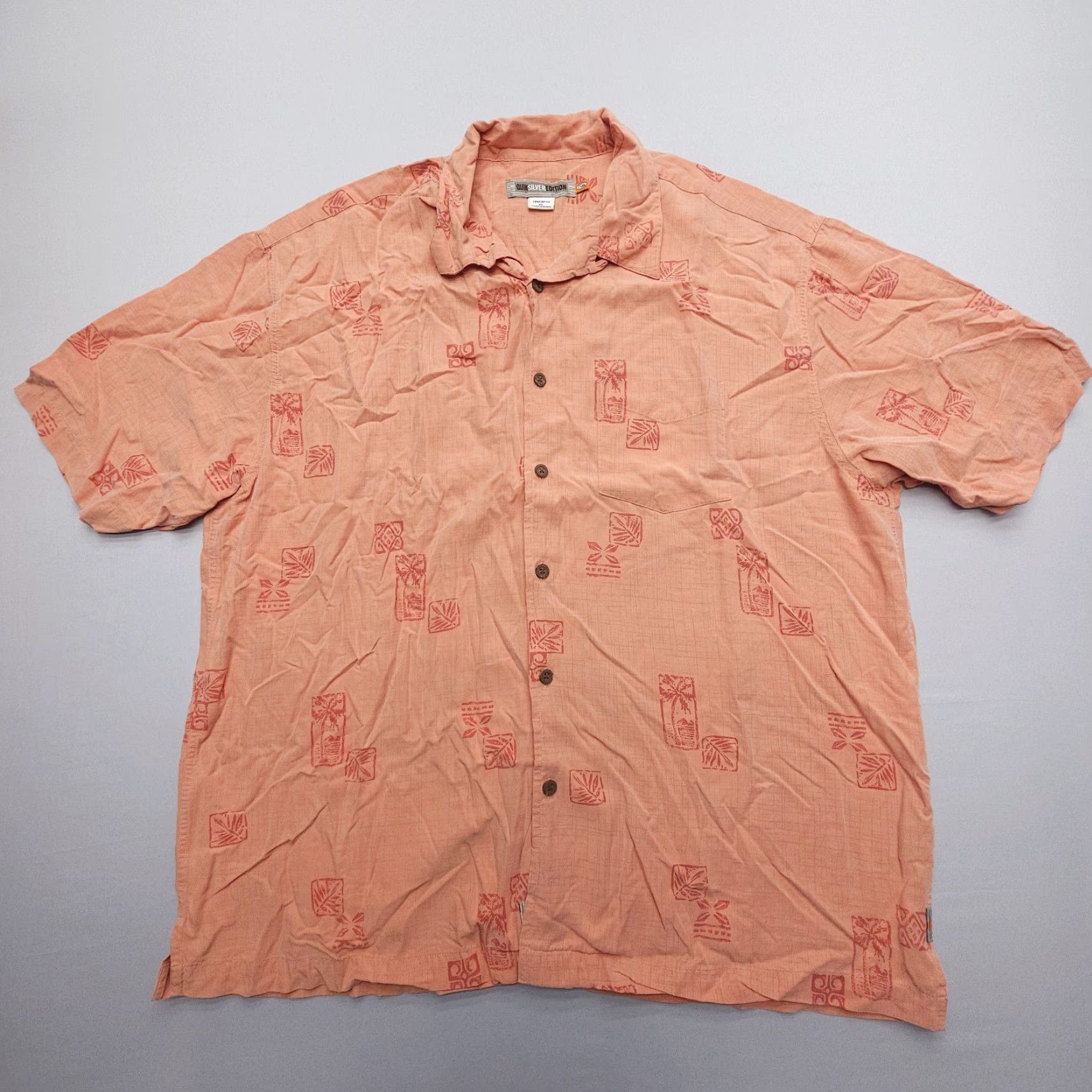Quiksilver VINTAGE Quiksilver Shirt Mens XL Comfort Fit Floral Tropical Coastal Surf Skate Y2K Loop Size US XL / EU 56 / 4 - 2 Thumbnail