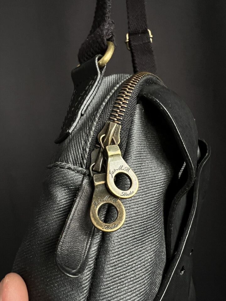Jas MB Jas-M.B. London Shoulder Bag Cross Body Waxed Zipper Quality Size ONE SIZE - 4 Thumbnail