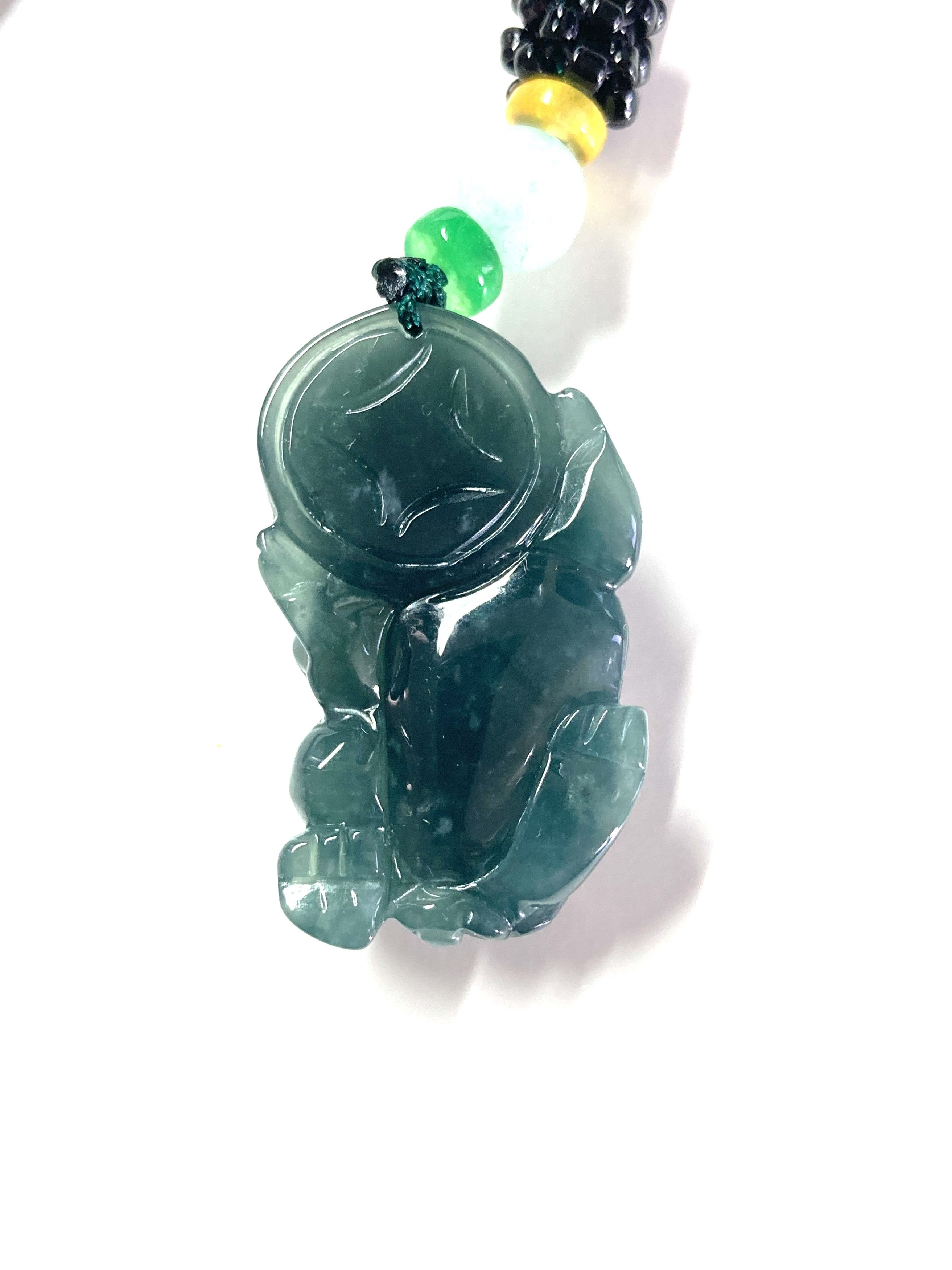 Other 60012 Certified Jadeite jade Green Dragon pendant Size ONE SIZE - 6 Thumbnail