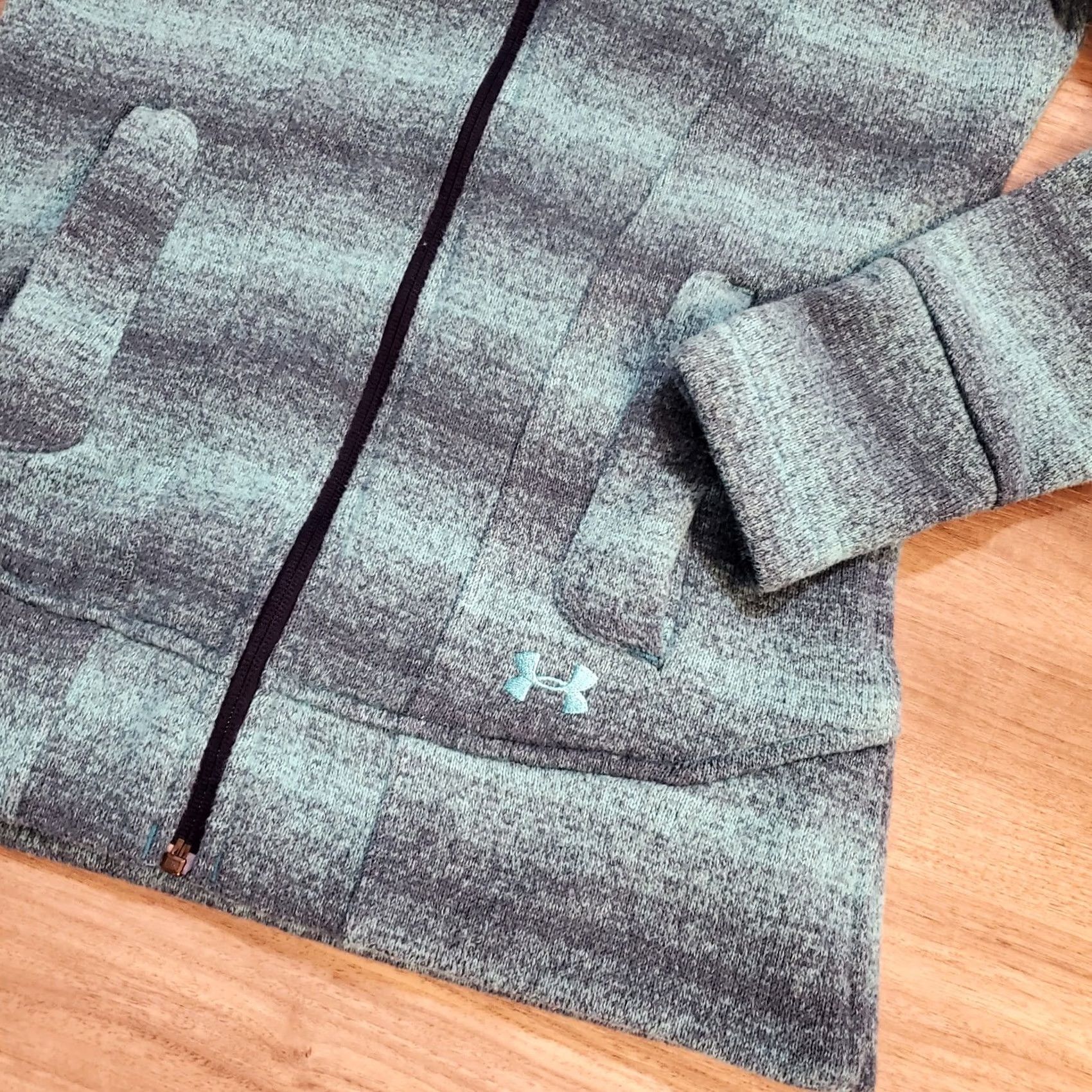 Under Armour Under Armour Storm1 ColdGear Hoodie Womens Sm Teal Full Zip Hooded Sweater Size S / US 4 / IT 40 - 3 Thumbnail