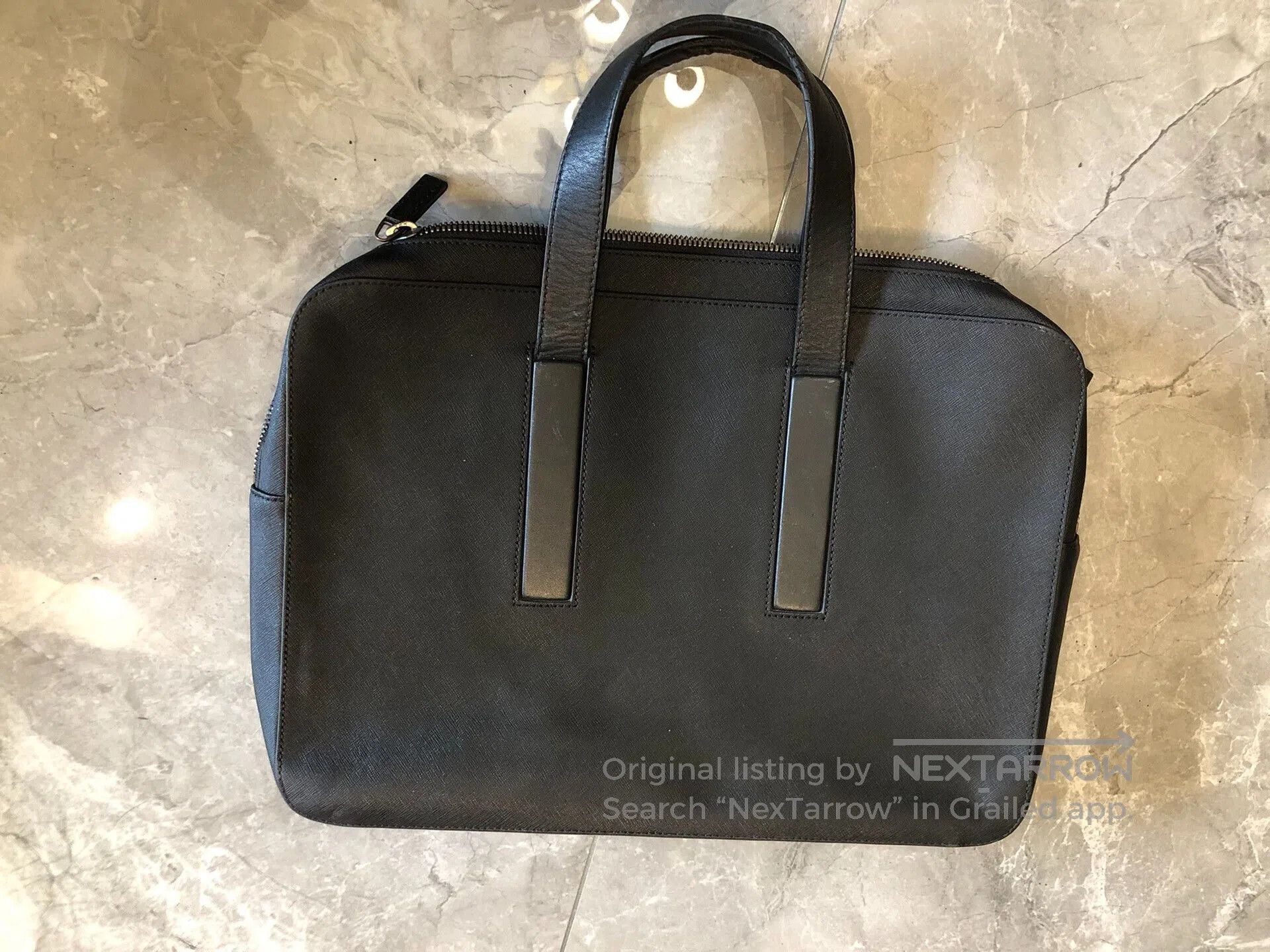 Calvin Klein Calvin Klein Leather Briefcase. Size ONE SIZE - 2 Thumbnail