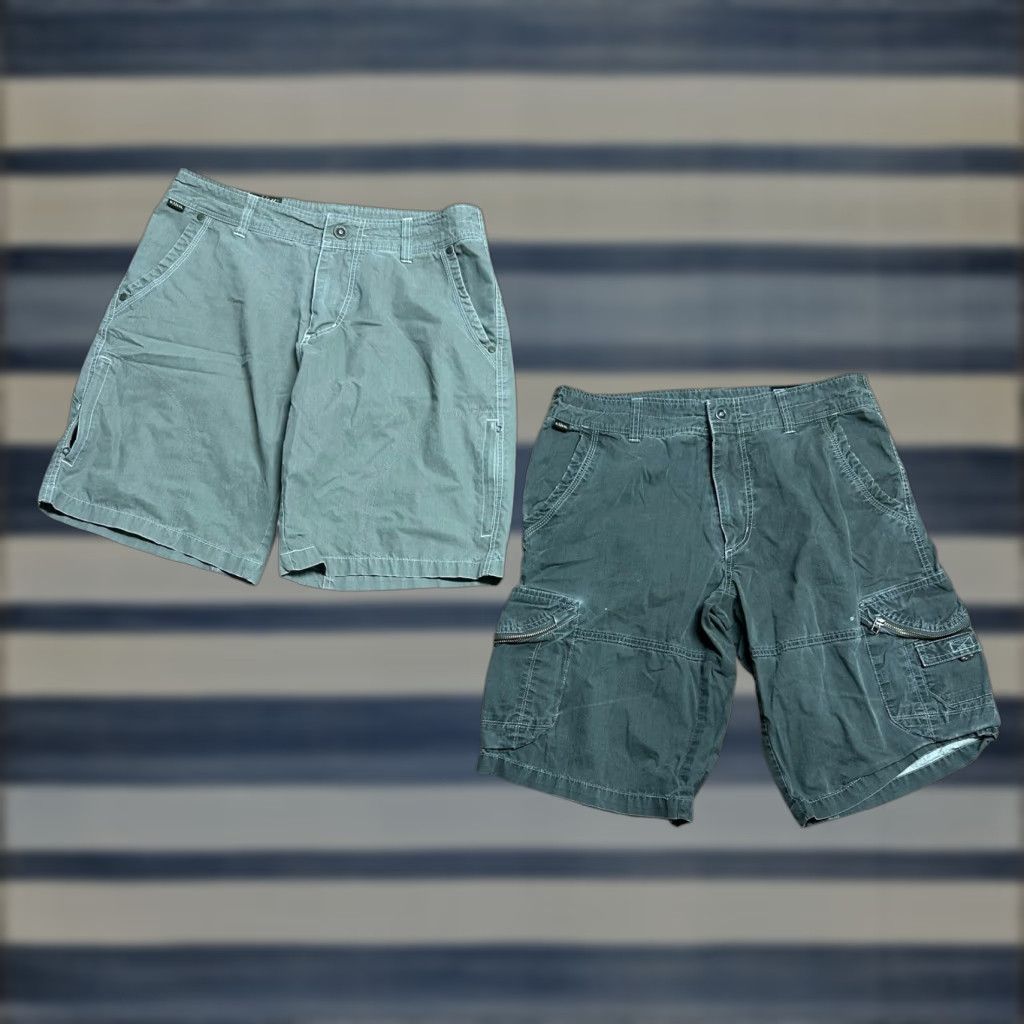 Vintage Kuhl Shorts Mens 32 Ambush Cargo Vintage Patina Dye Brown & Gray Lot Of 2 Hiking Cargo Short Mens 32 Gray Brown Outdoors 2 Pack Size US 32 / EU 48 - 1 Thumbnail