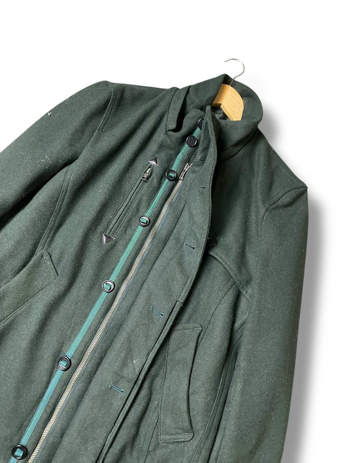 Japanese Brand × Vintage The Shop TKMIXPICE Stand Collar Wool Coat (106) Size US L / EU 52-54 / 3 - 5 Thumbnail
