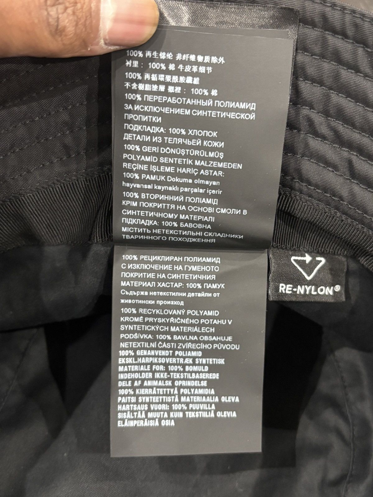 Prada Prada Re-Nylon Bucket Hat Black Size ONE SIZE - 7 Thumbnail