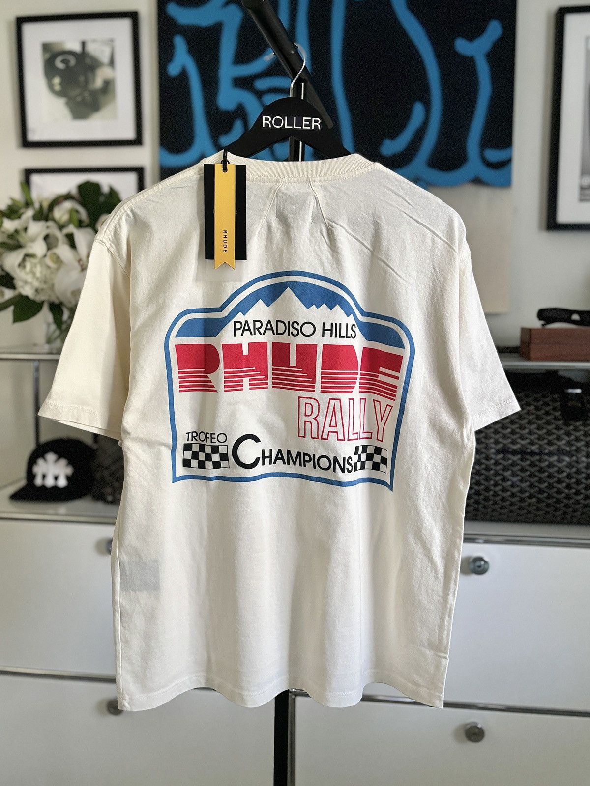 Rhude 🏁 RHUDE RACING PARADISO TEE Size US XL / EU 56 / 4 - 1 Thumbnail