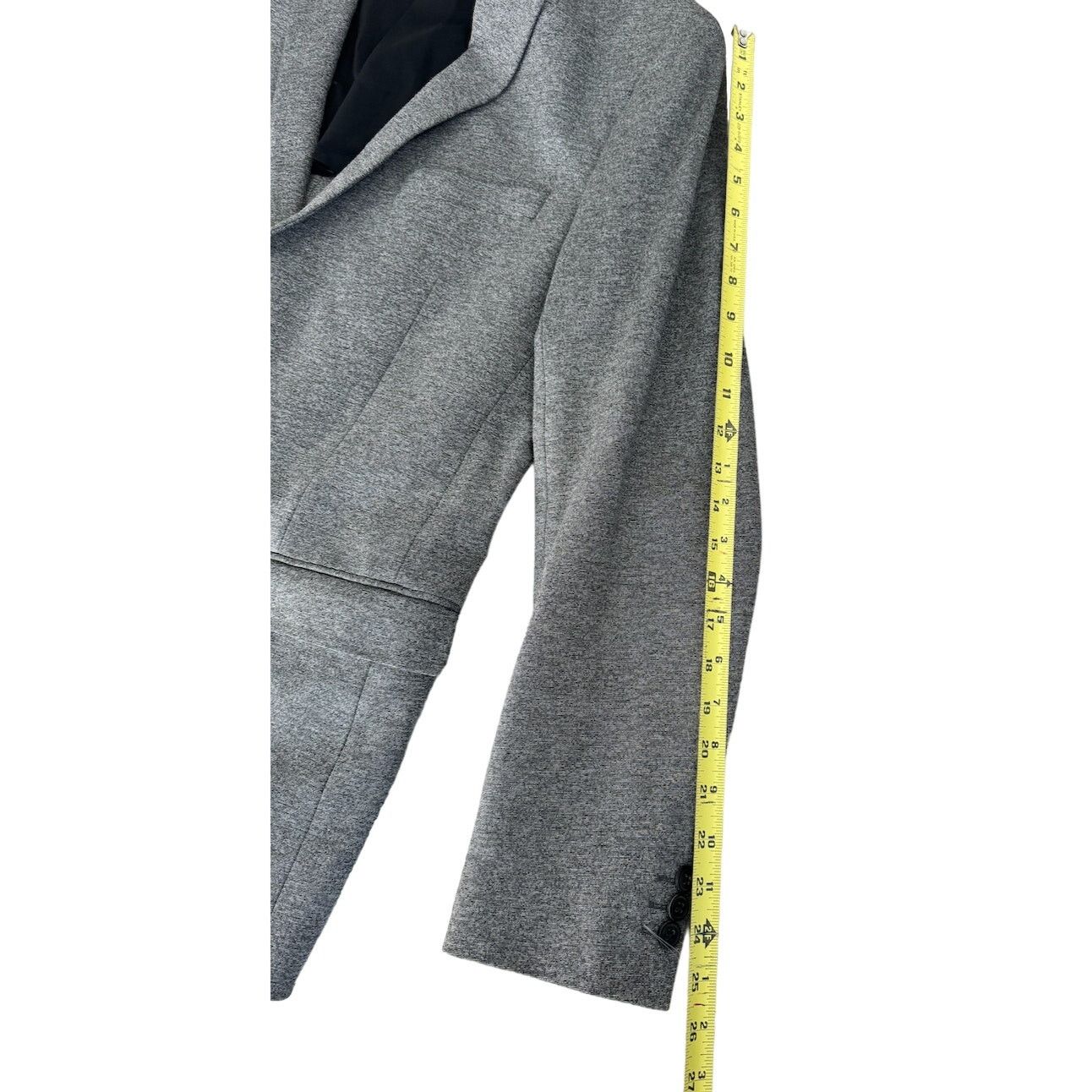 Theory Theory Mens Rodolf Heathered Gray Two Button Blazer Jacket Size 42R - 3 Thumbnail