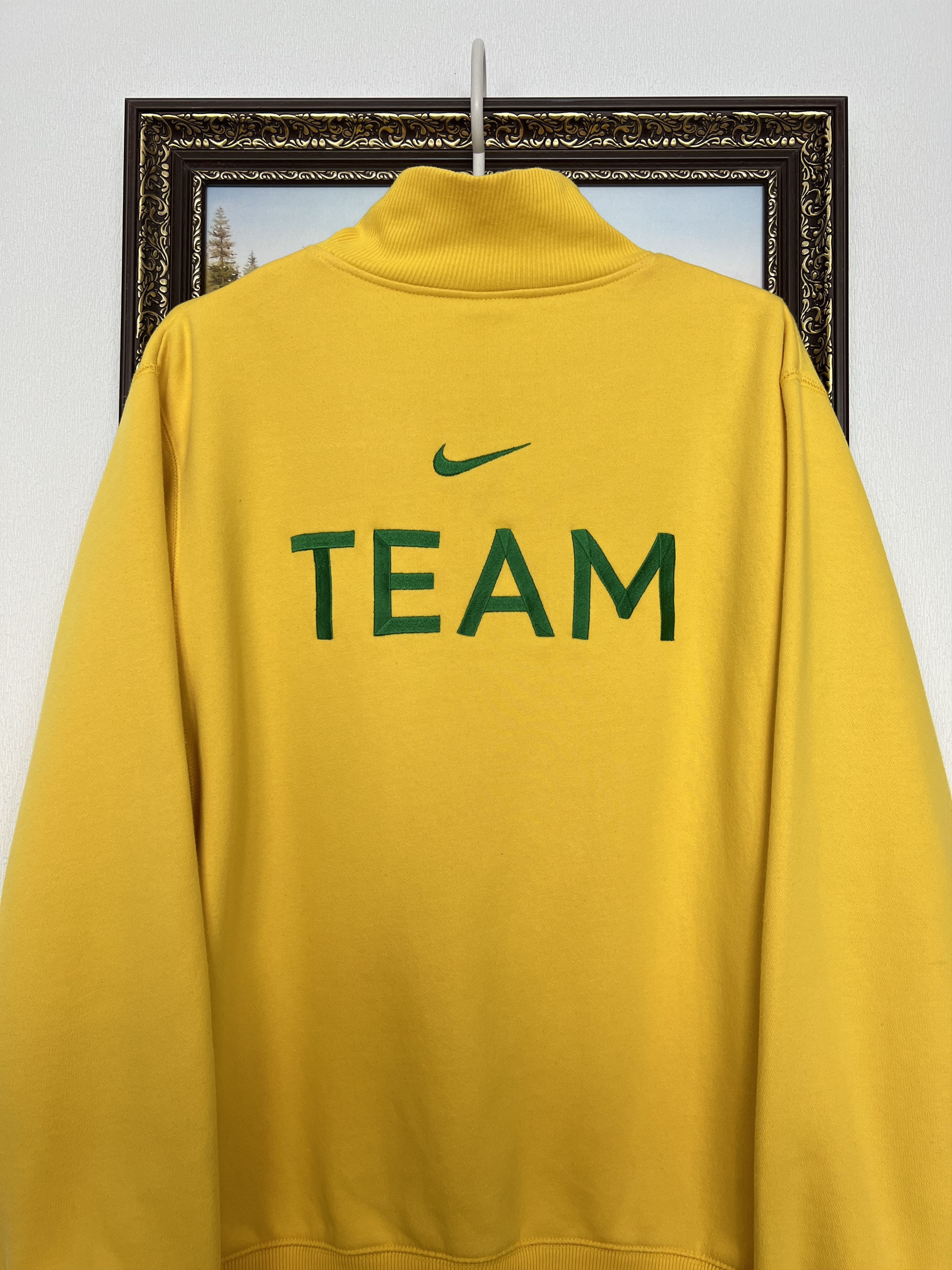 Nike Vintage Nike Team Brazil Football Jacket Soccer Track Top Size US M / EU 48-50 / 2 - 14 Thumbnail